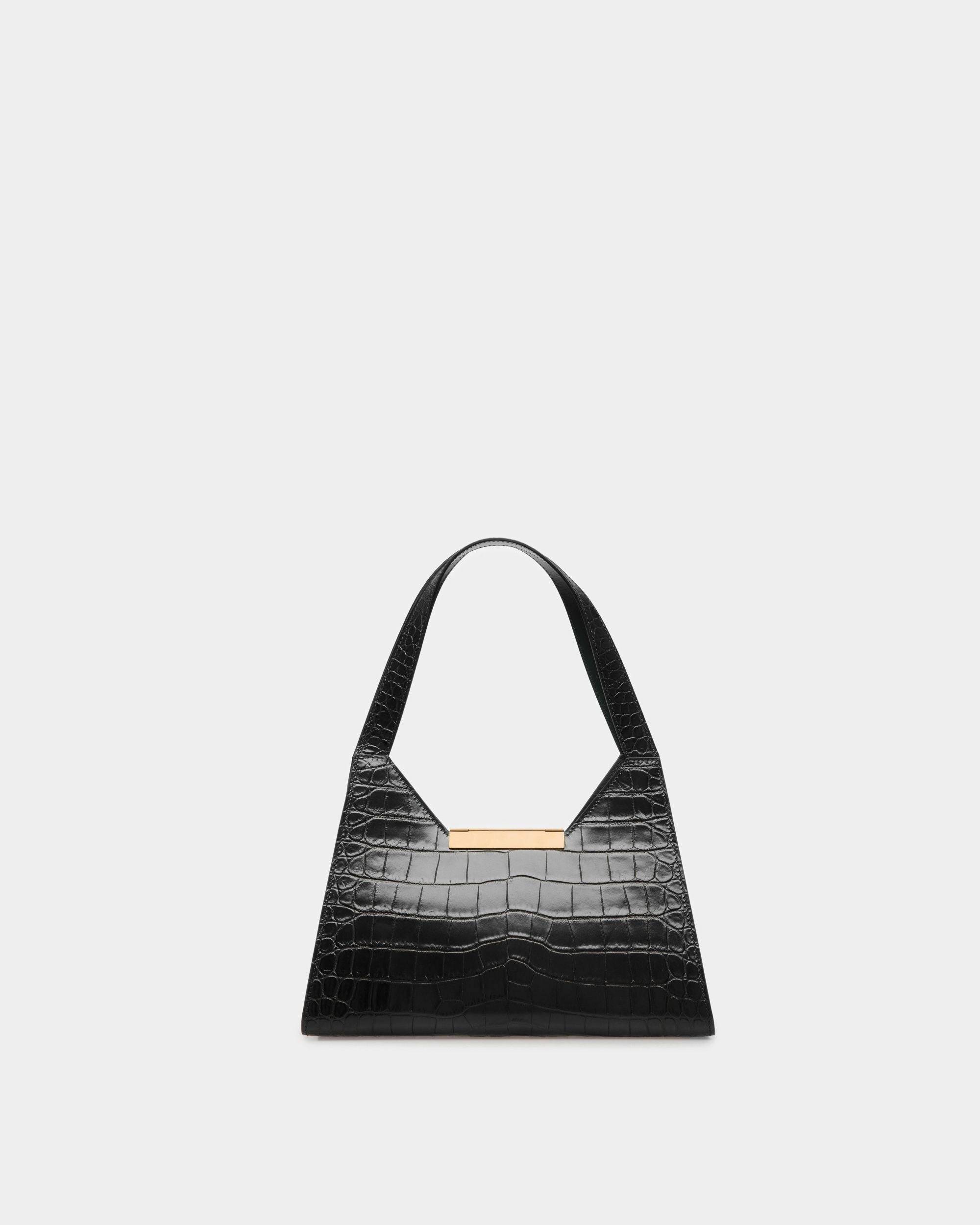 Trilliant Shoulder Bag | Women's Shoulder Bag | Black Leather | Bally | Still Life Back