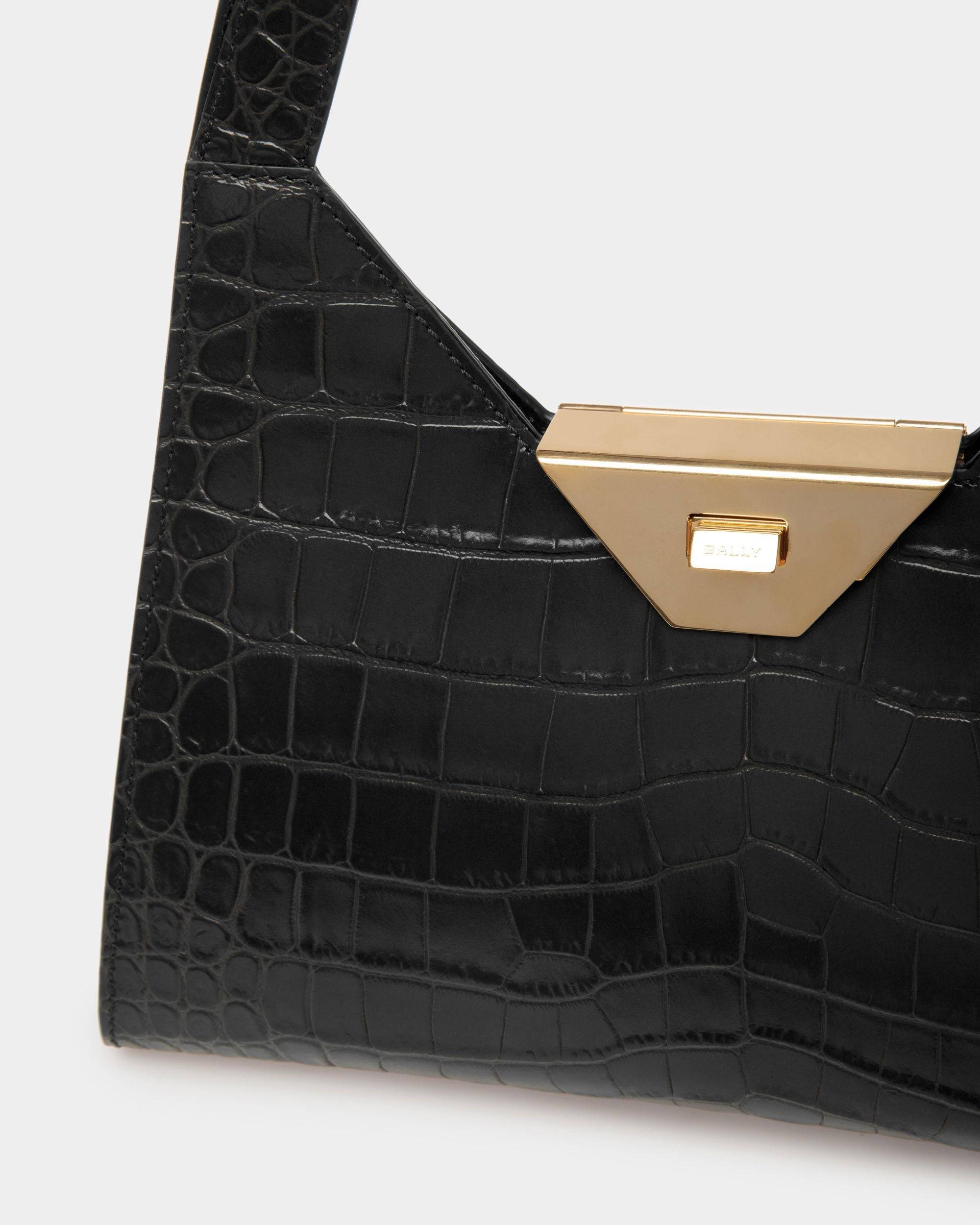Trilliant Shoulder Bag | Women's Shoulder Bag | Black Leather | Bally | Still Life Detail