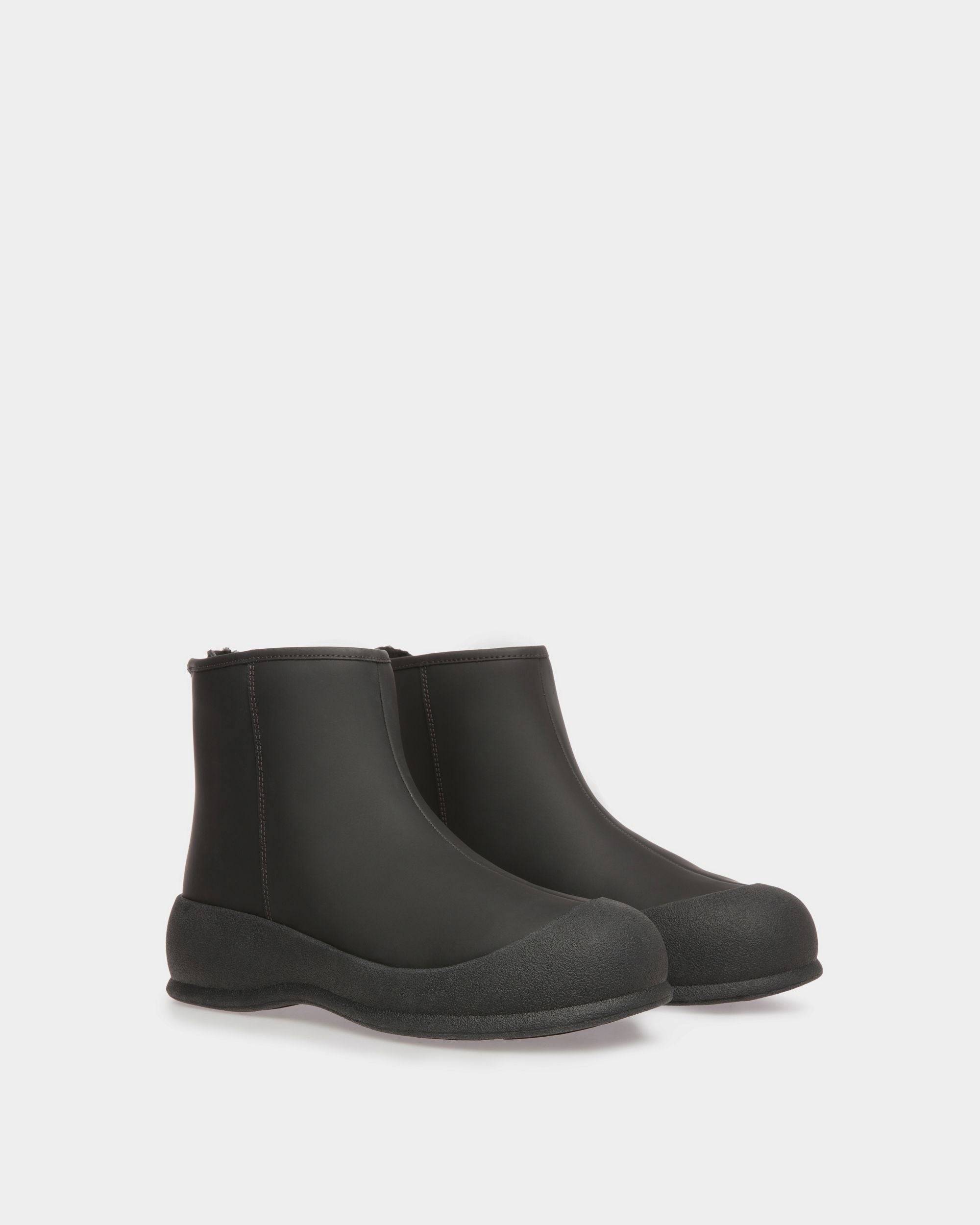 Carsey | Women's Boots | Black Leather | Bally | Still Life 3/4 Front