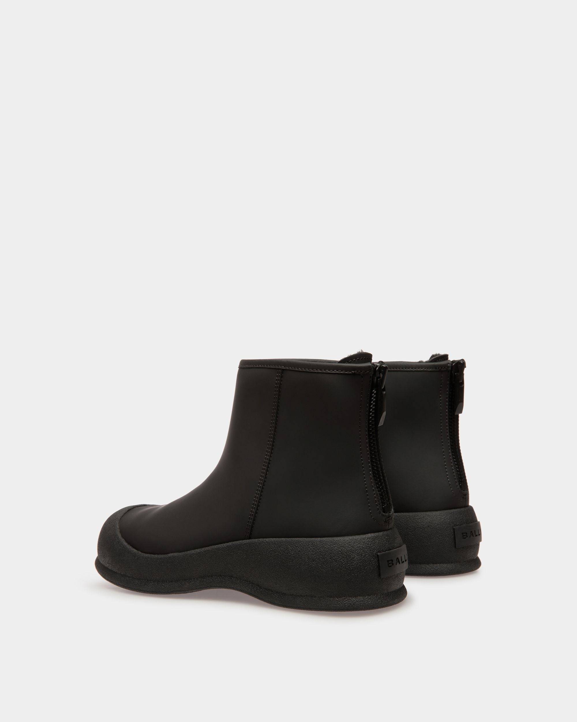 Carsey | Women's Boots | Black Leather | Bally | Still Life 3/4 Back