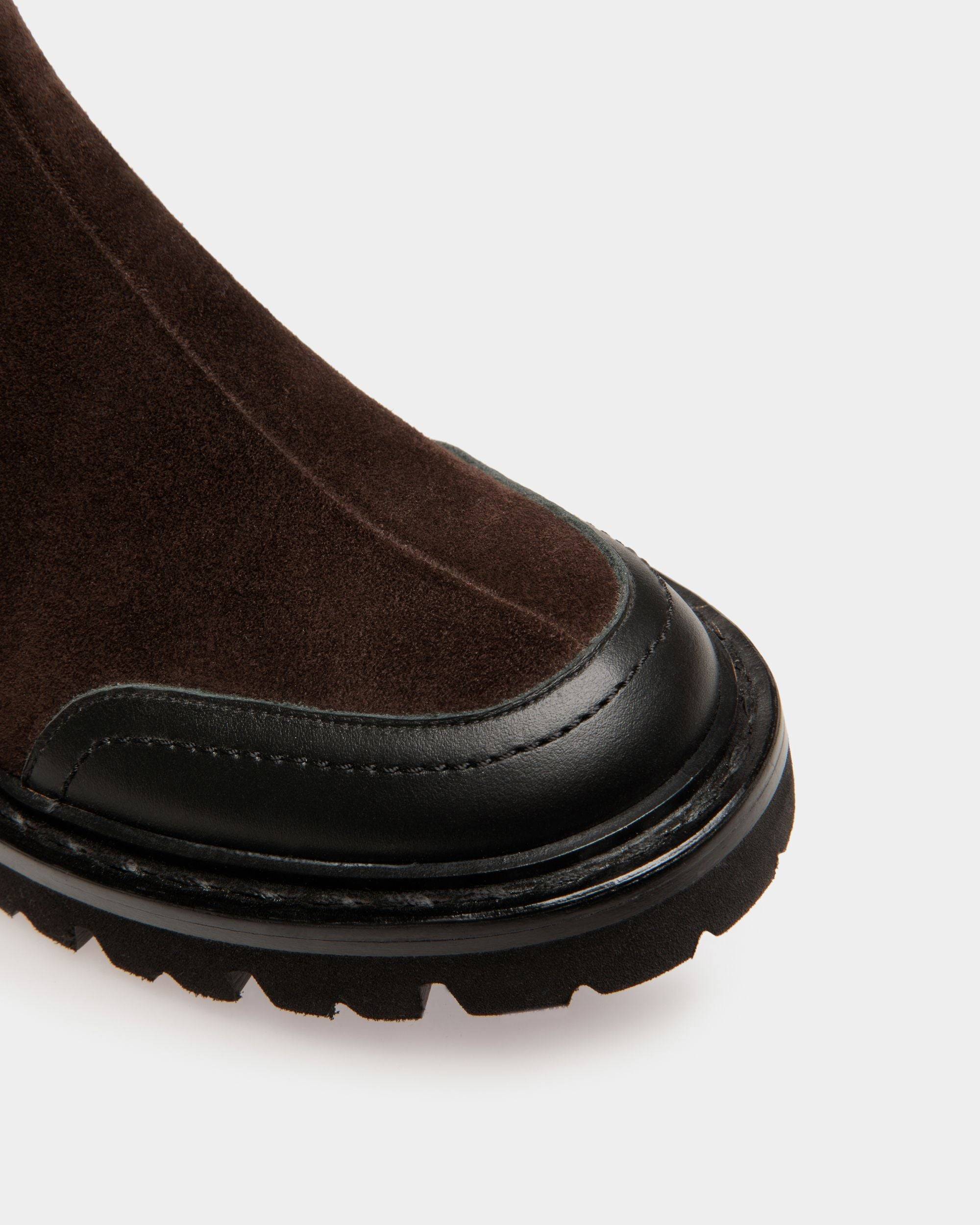 Nalyna | Women's Boots | Brown Leather | Bally | Still Life Detail