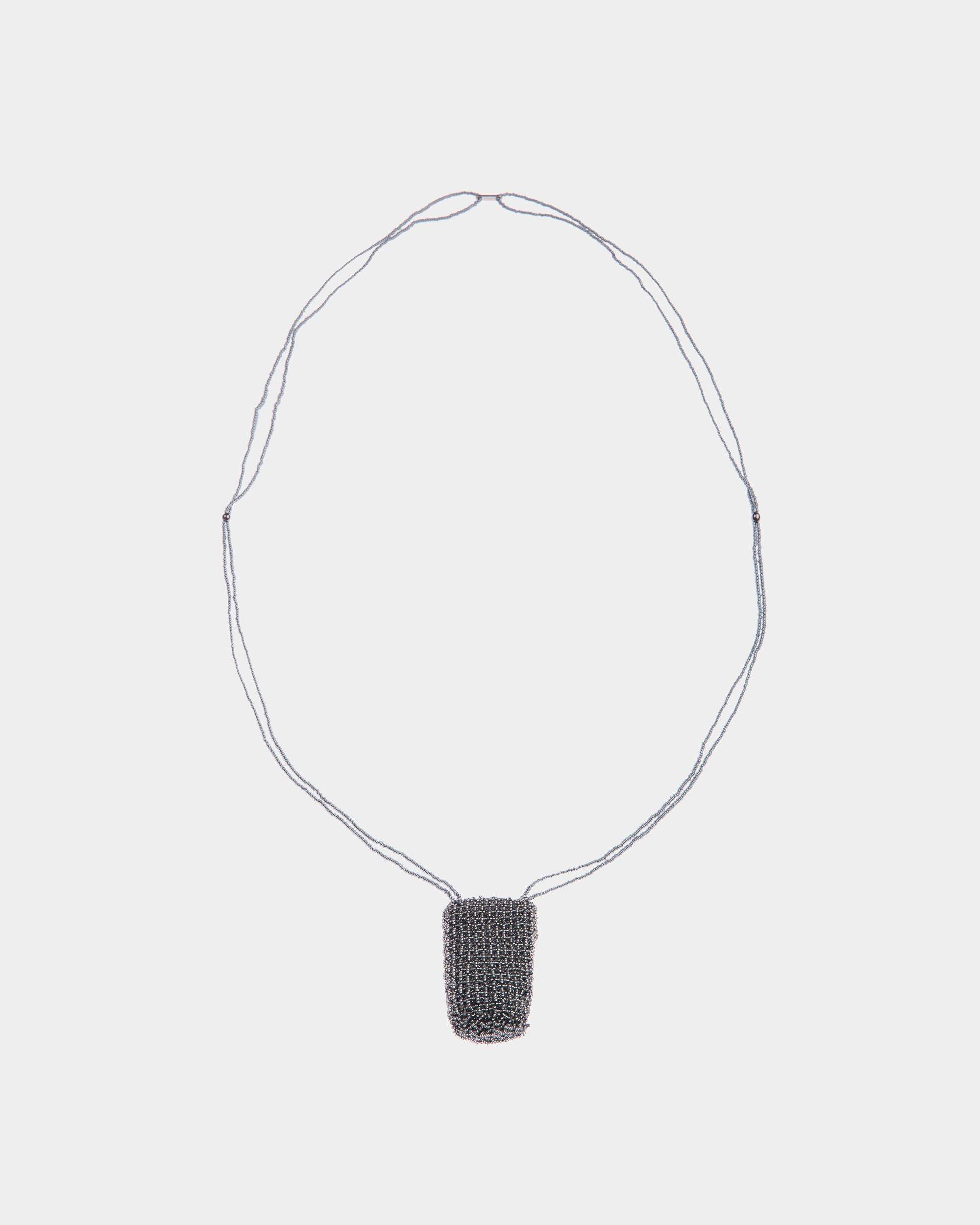 Beads | Women's Necklace in Silver Beads | Bally | Still Life Front