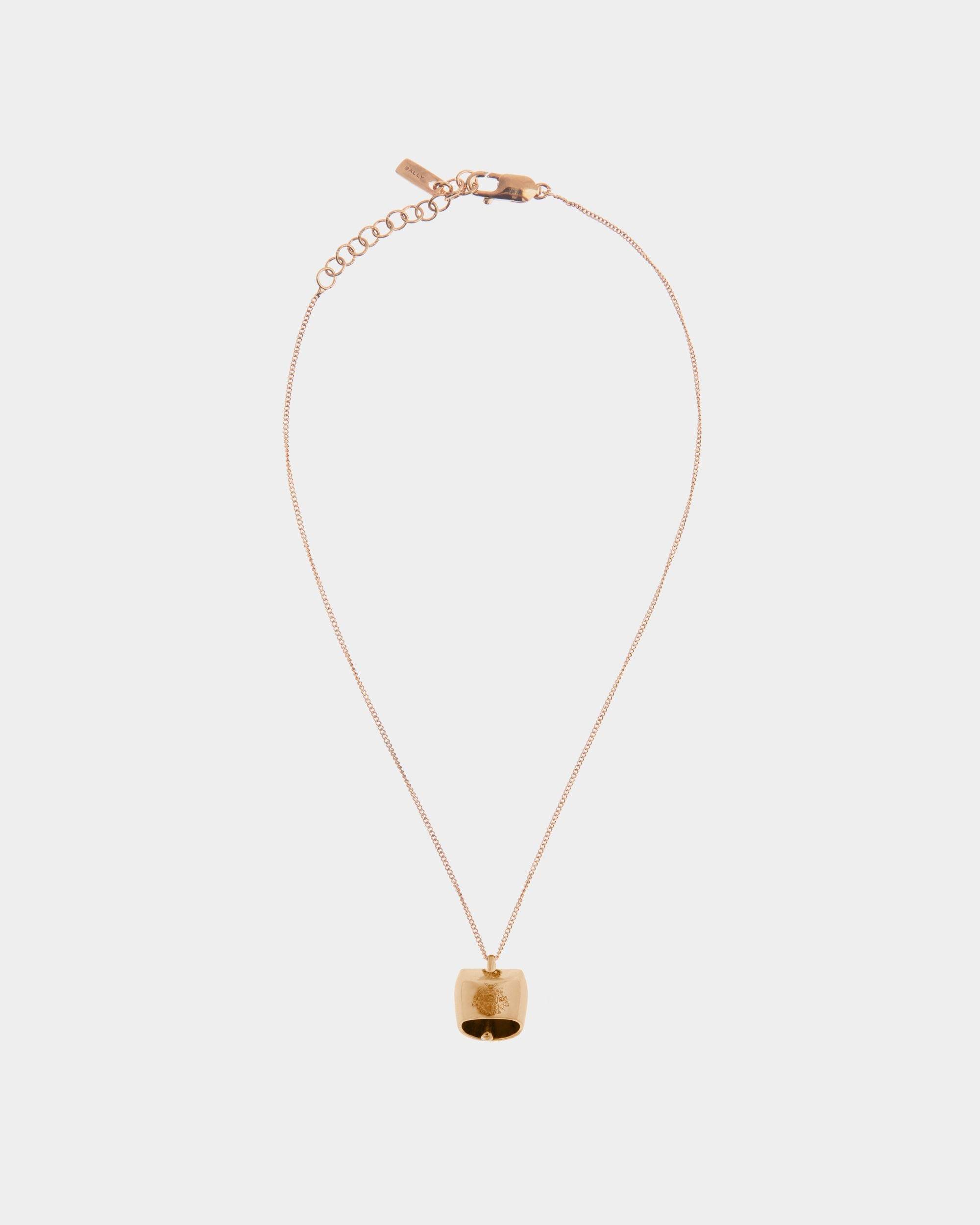 Belle | Women's Necklace in Gold Eco Brass | Bally | Still Life Front