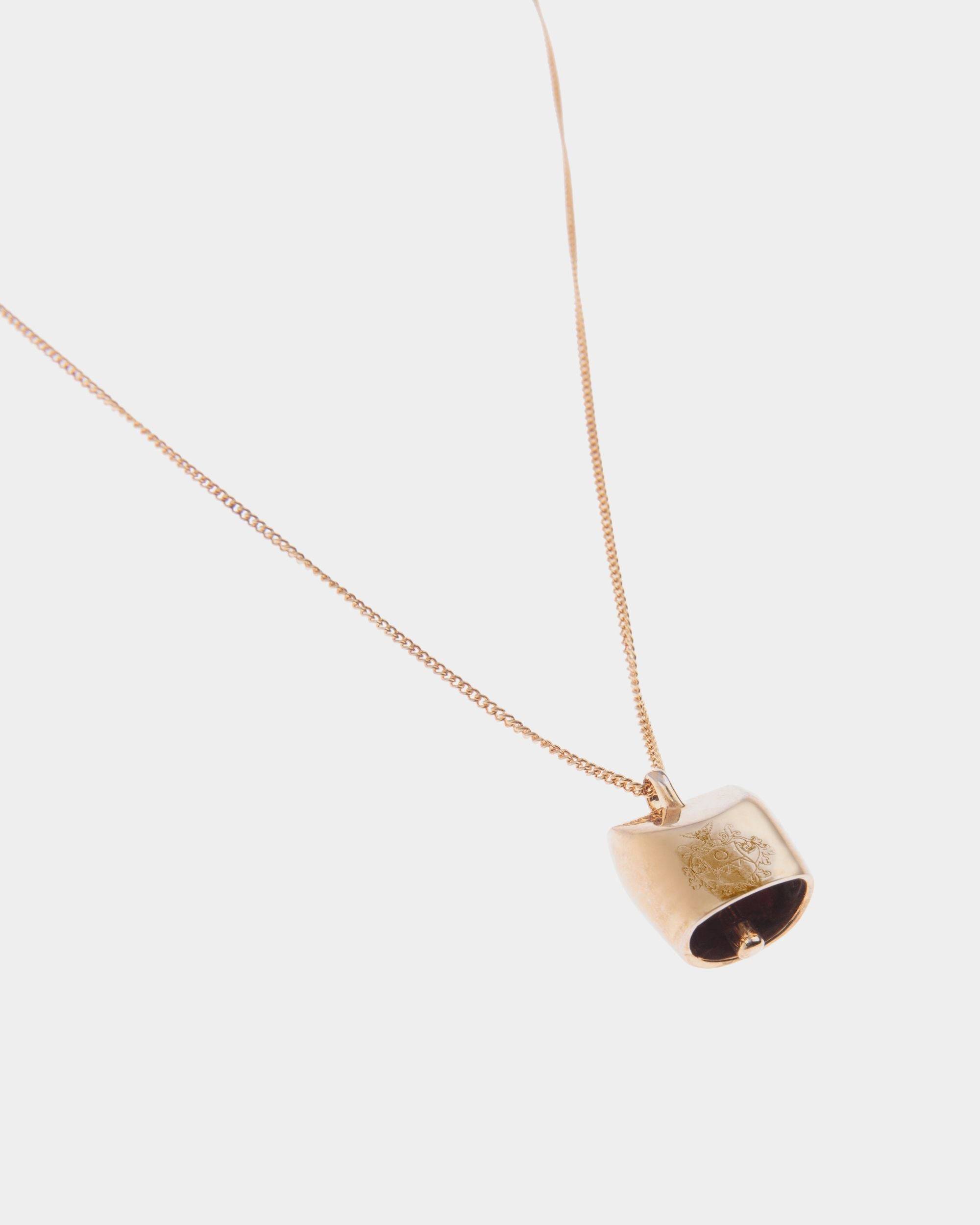 Belle | Women's Necklace in Gold Eco Brass | Bally | Still Life Detail