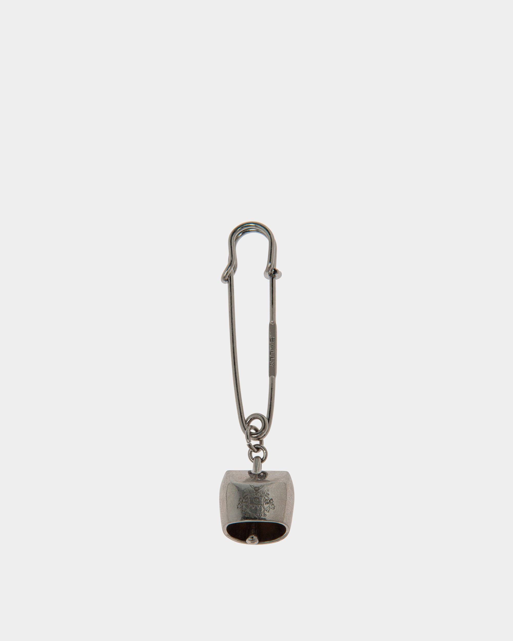 Belle | Women's Safety Pin in Silver Eco Brass | Bally | Still Life Front