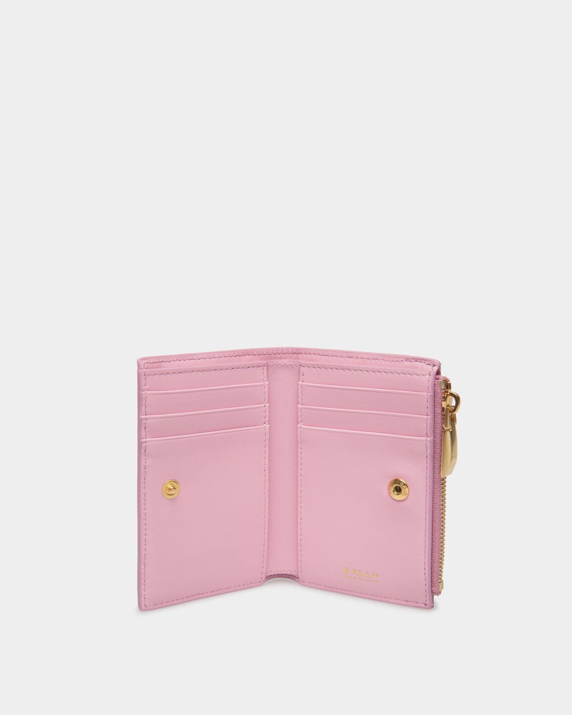 Bally Spell | Women's Wallet in Pink Leather | Bally | Still Life Open / Inside