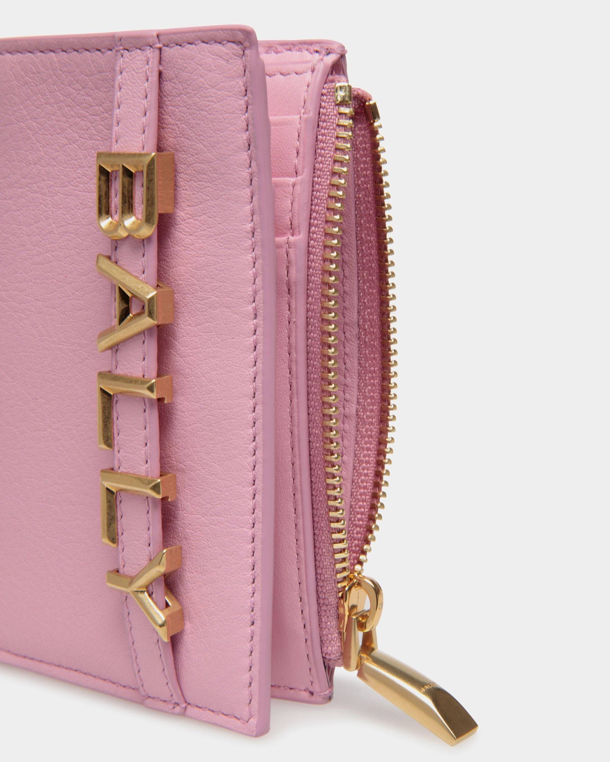 Bally Spell | Women's Wallet in Pink Leather | Bally | Still Life Detail
