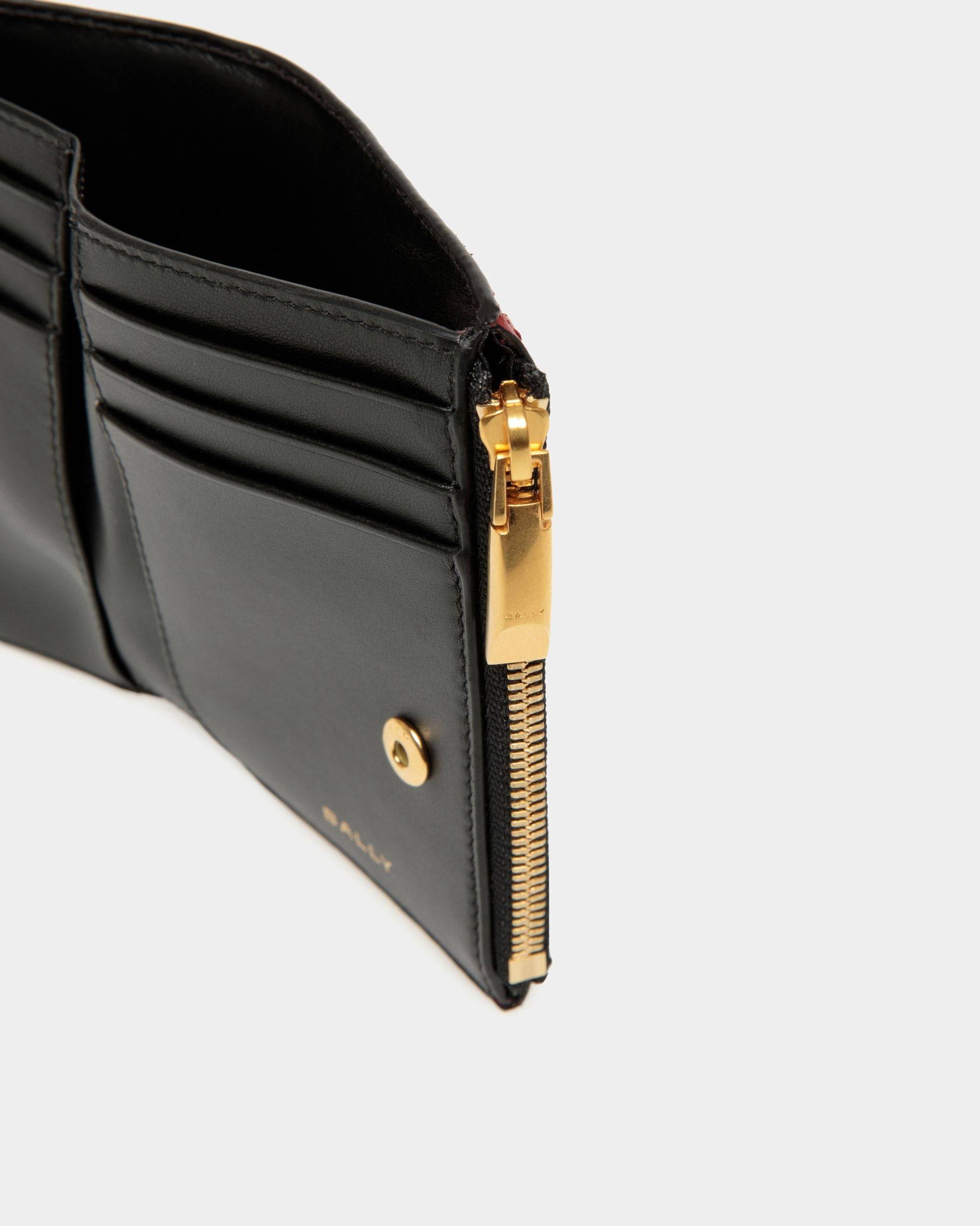 Code | Women's Wallet in Black Leather | Bally | Still Life Detail