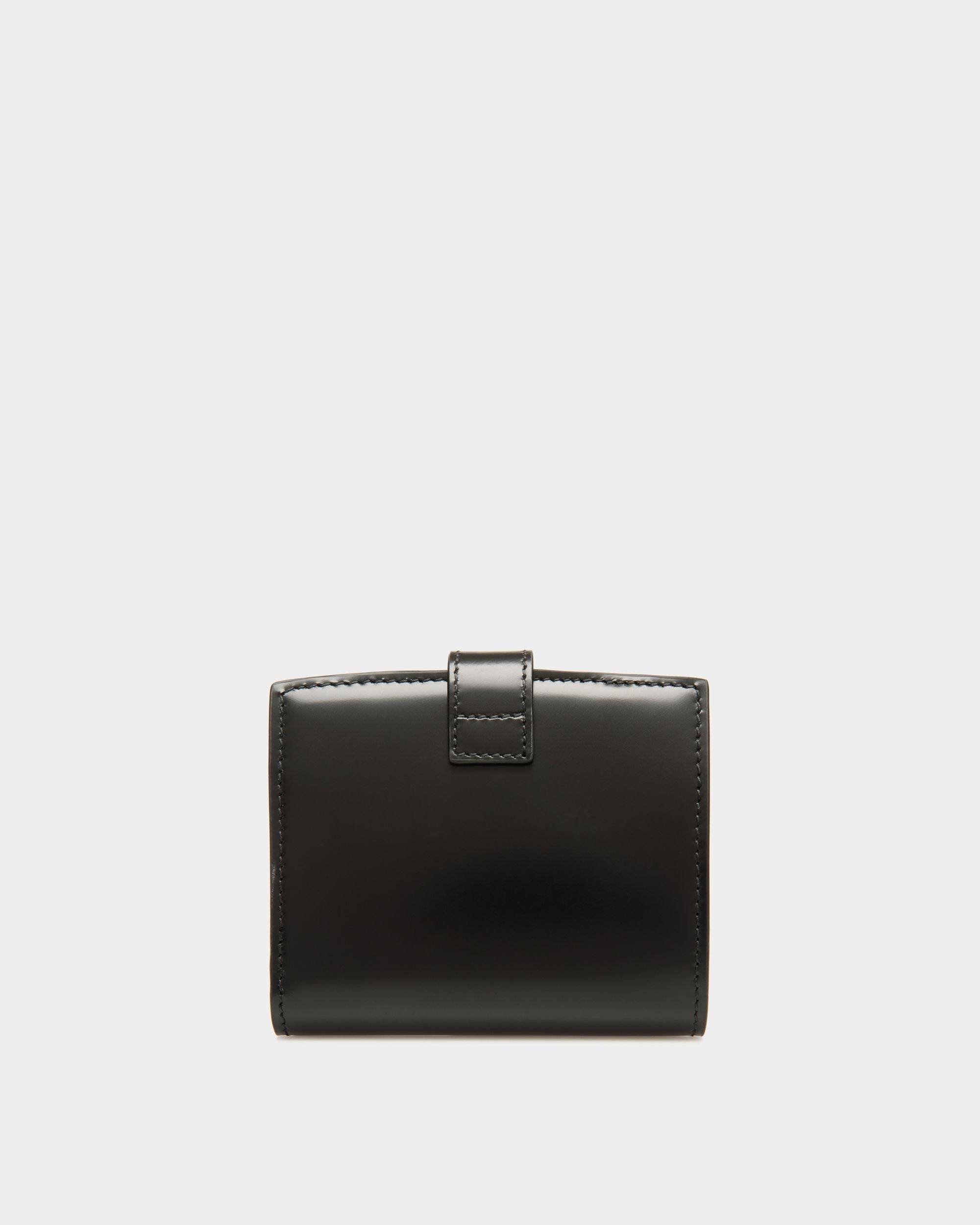 Ollam Wallet in Black Brushed Leather - Women's - Bally - 02