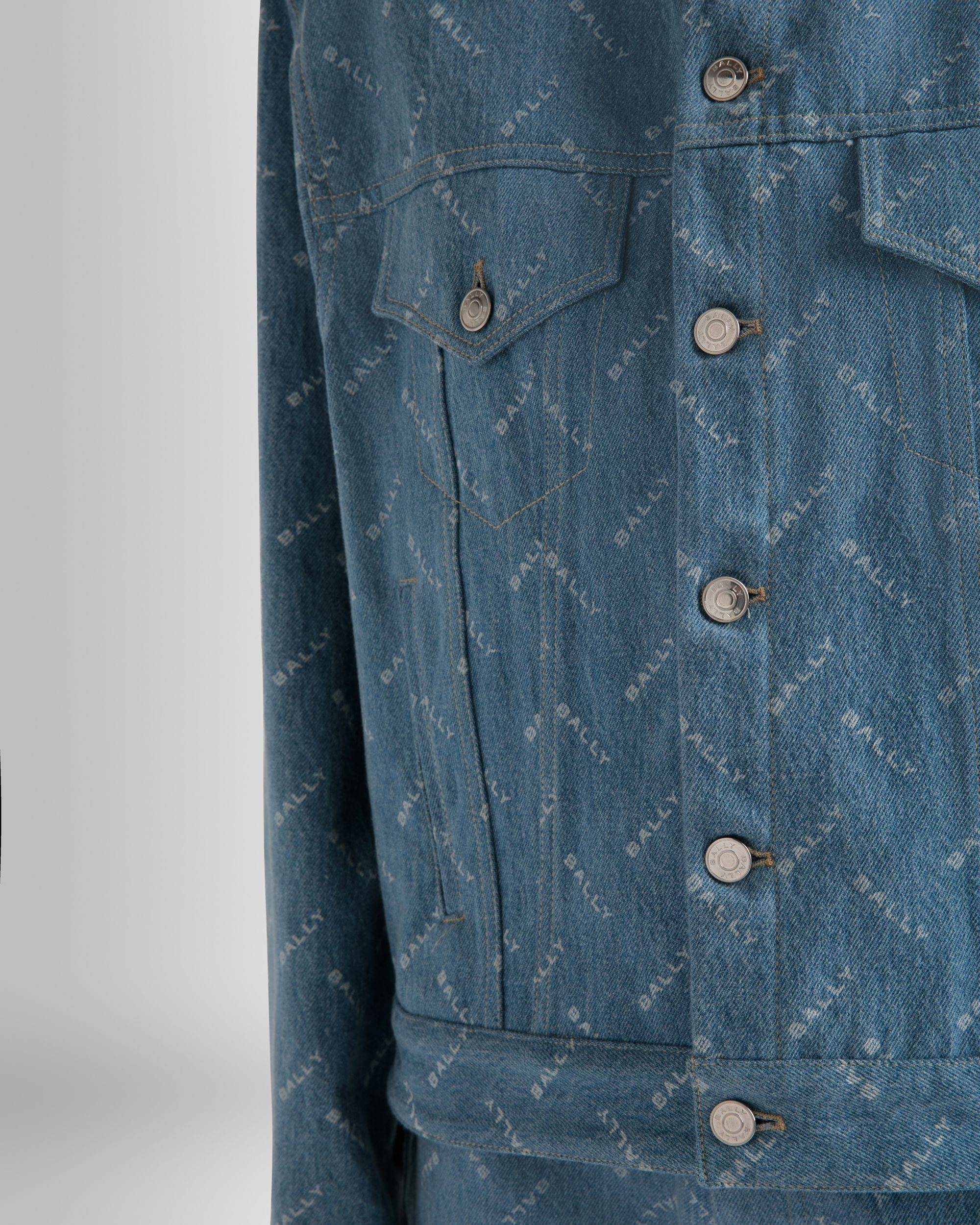 Denim Jacket in Light Blue Cotton - Women's - Bally - 04