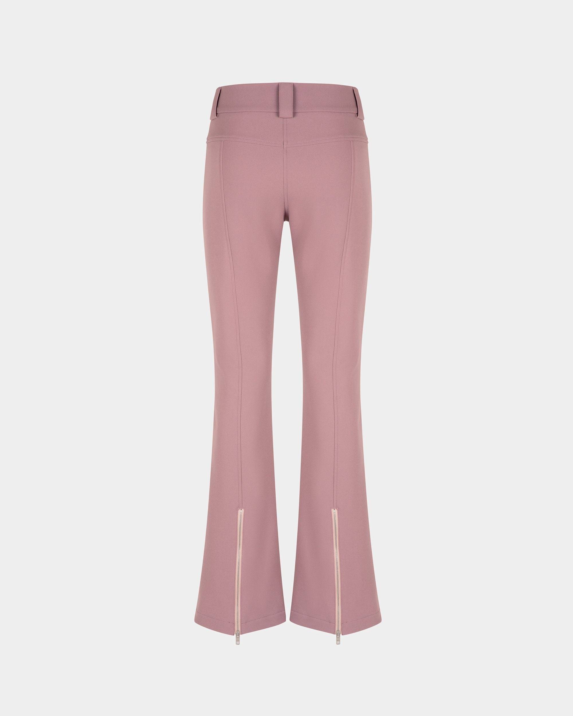 Women's Flared Stretch Pants in Light Pink  | Bally | Still Life Back