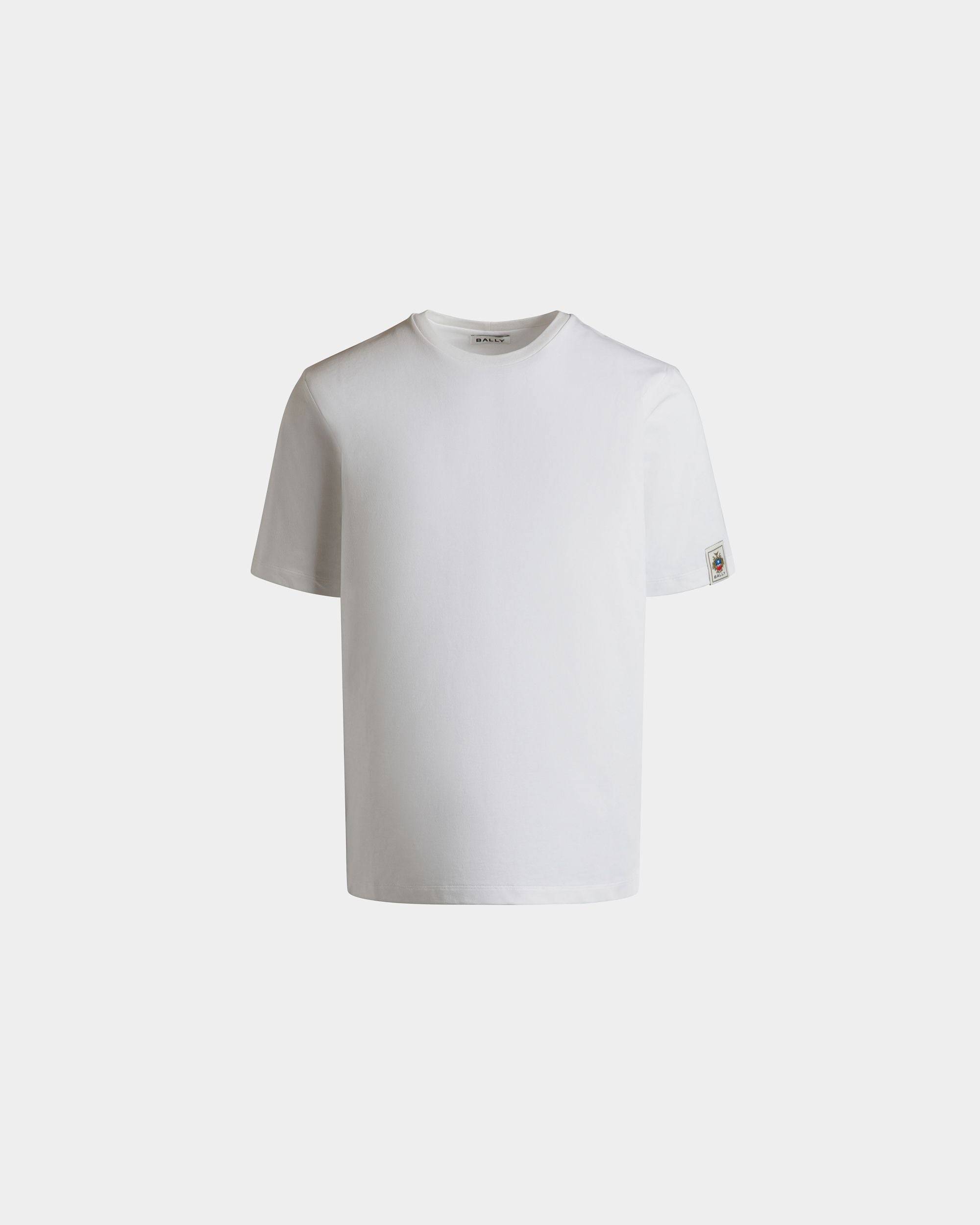 T-Shirt Aus Baumwolle In Weiß - Herren - Bally - 01