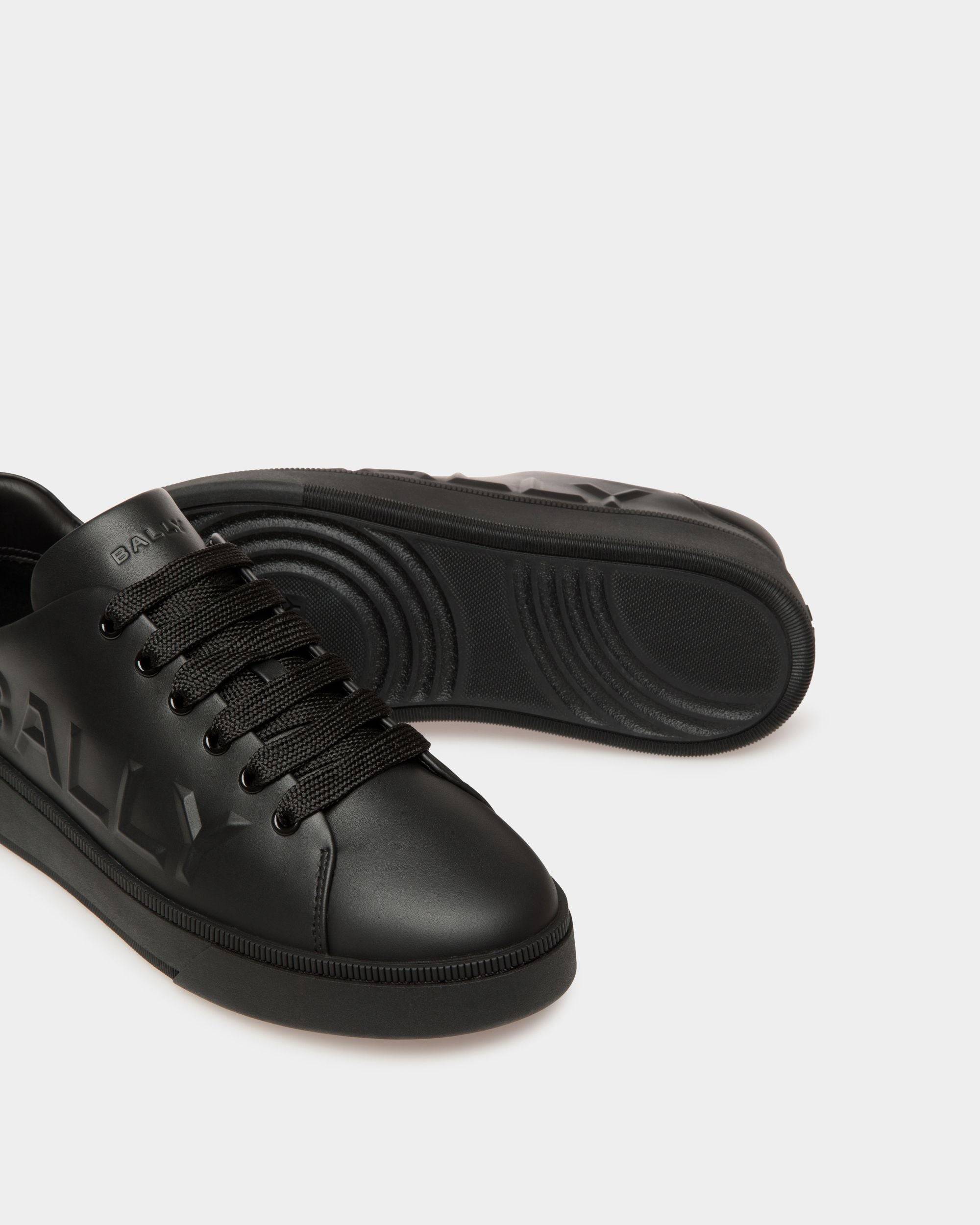 Raise | Herren-Sneaker aus schwarzem Leder | Bally | Still Life Unten