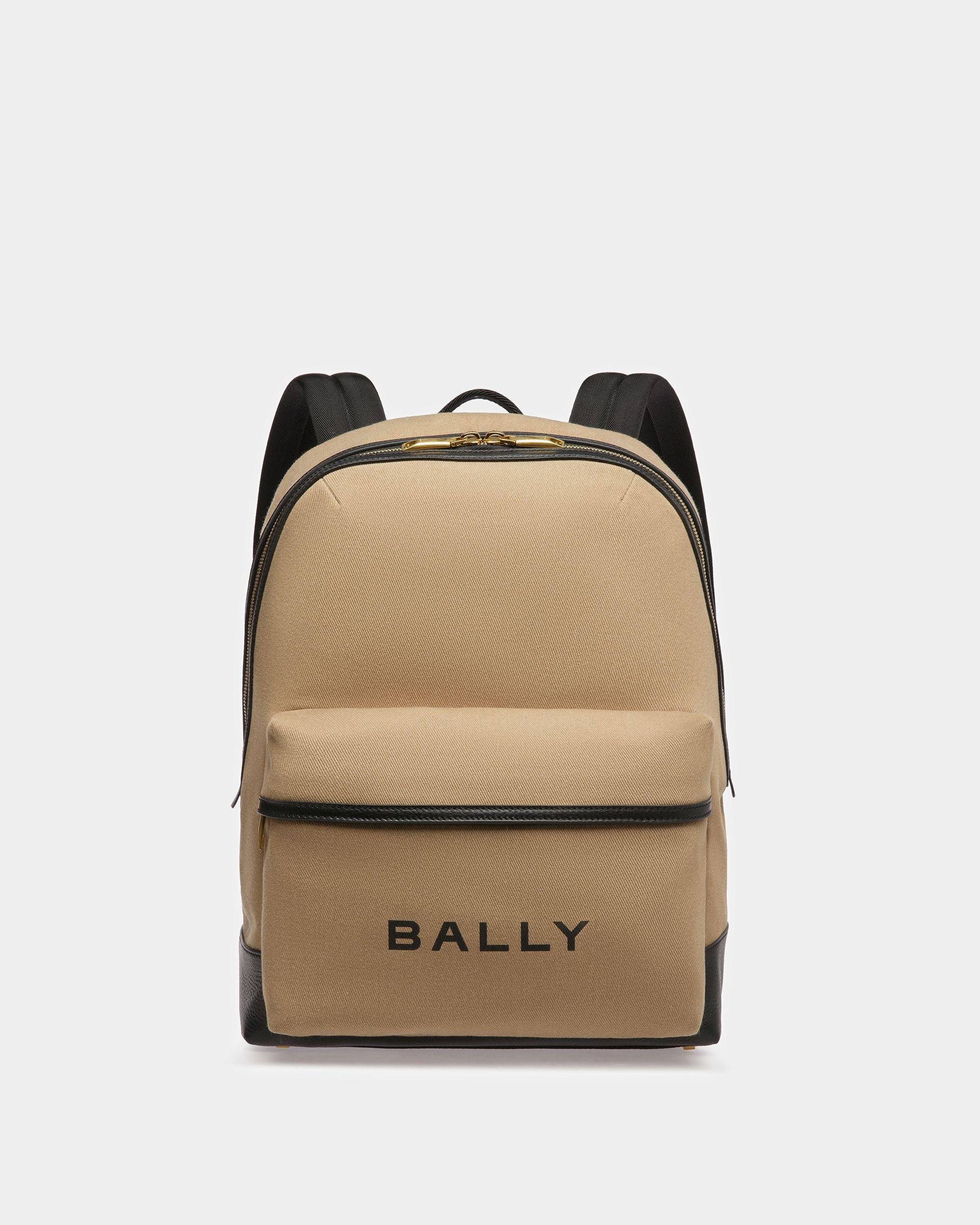 Men's Harper Leather Backpack In Black Bally