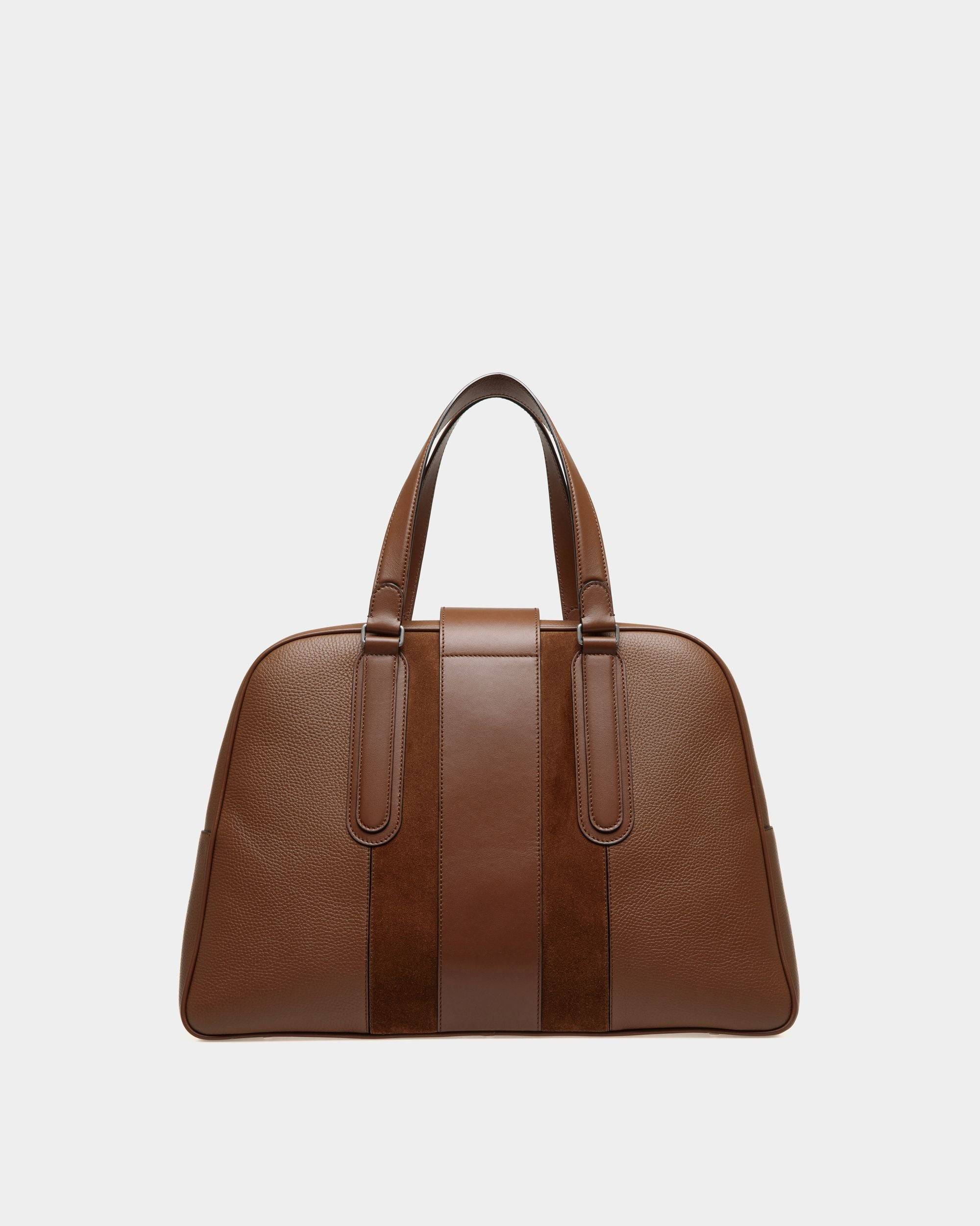 Spin Tote in Brown Leather - Men's - Bally - 02