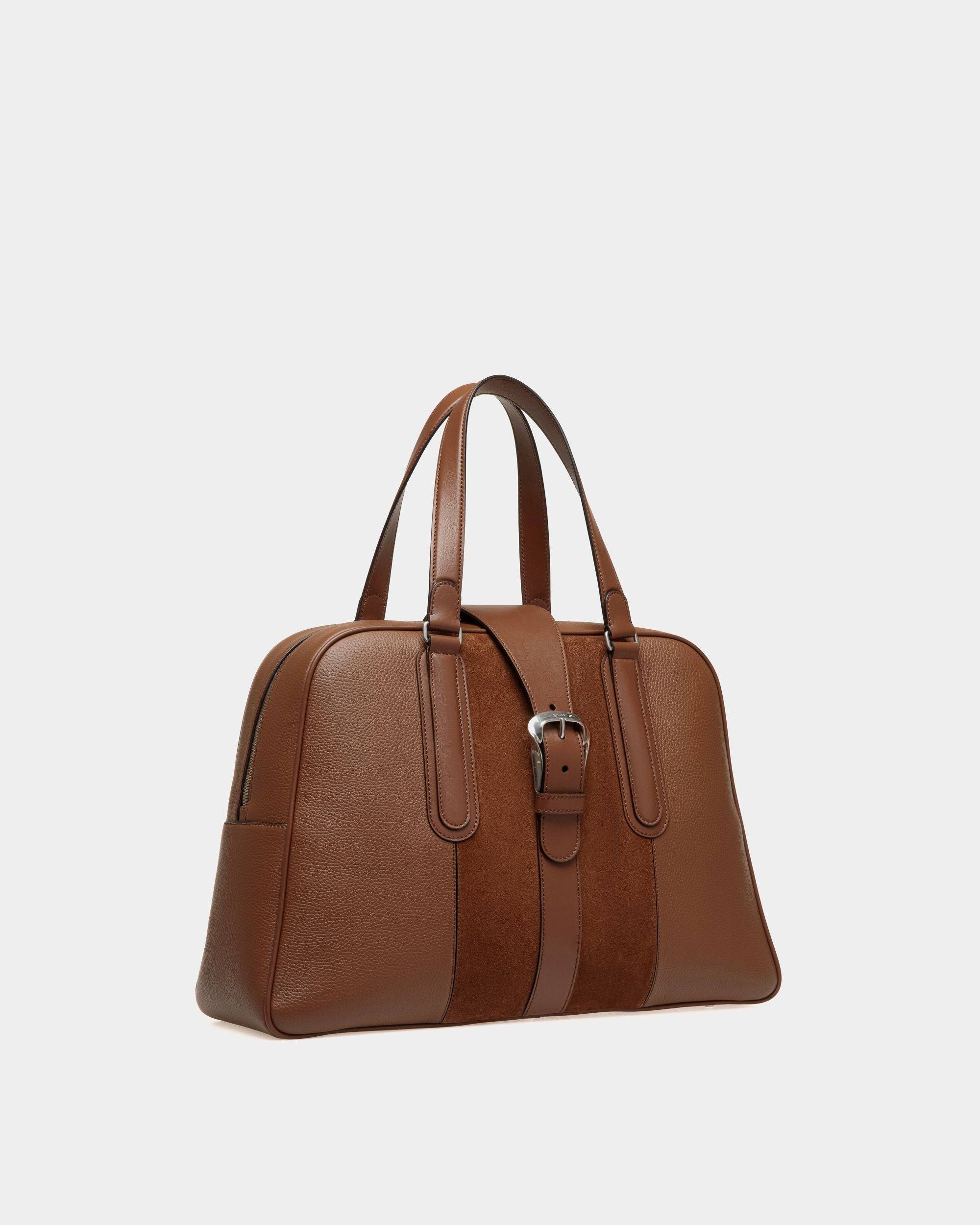 Spin Tote in Brown Leather - Men's - Bally - 03