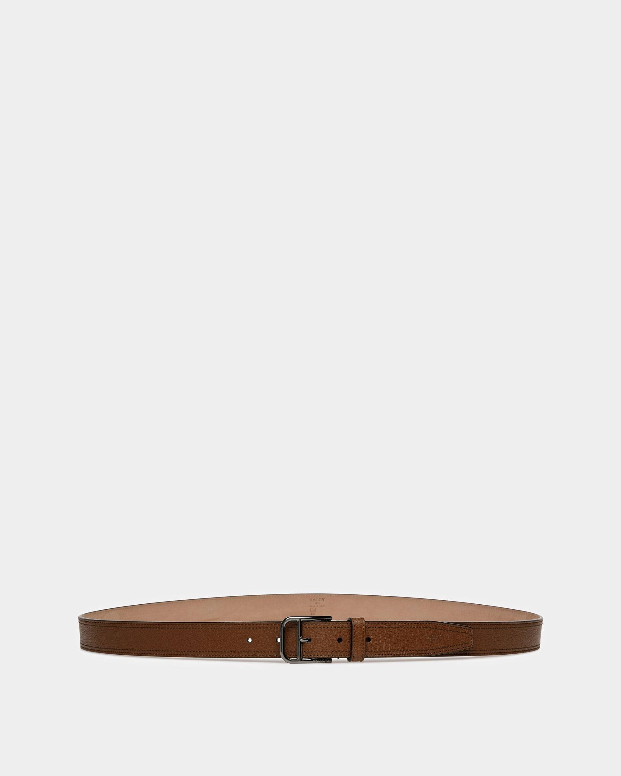 Scotty Leather 30Mm Belt In Brown - Men's - Bally