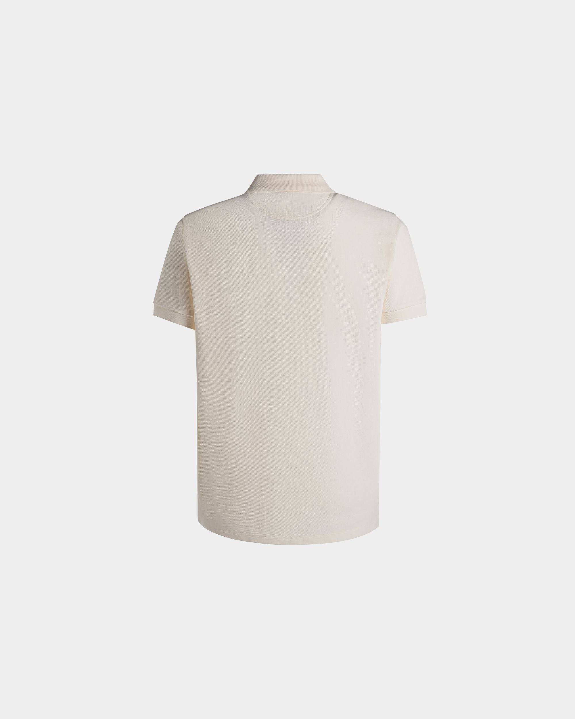 Summer Capsule Polo Shirt In White Cotton - Men's - Bally - 03