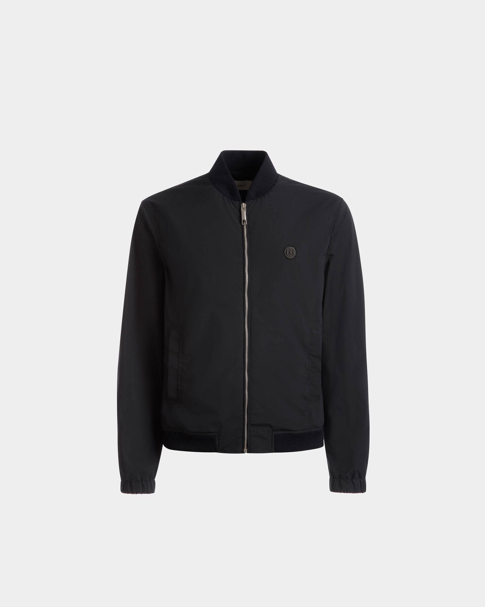 Men s Bomber Jacket In Ink Fabric Bally