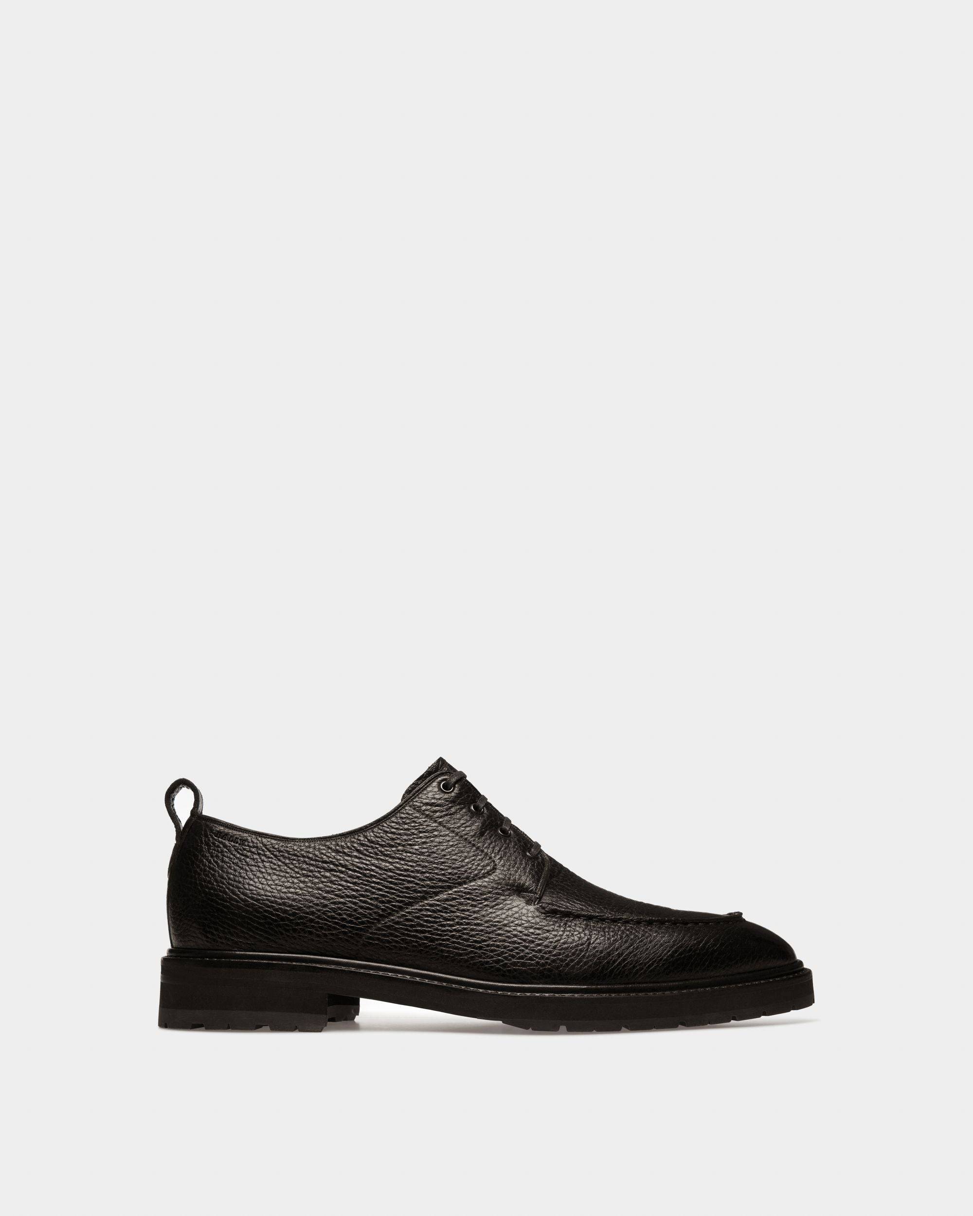 Men s Milivar Leather Derbies In Black Bally