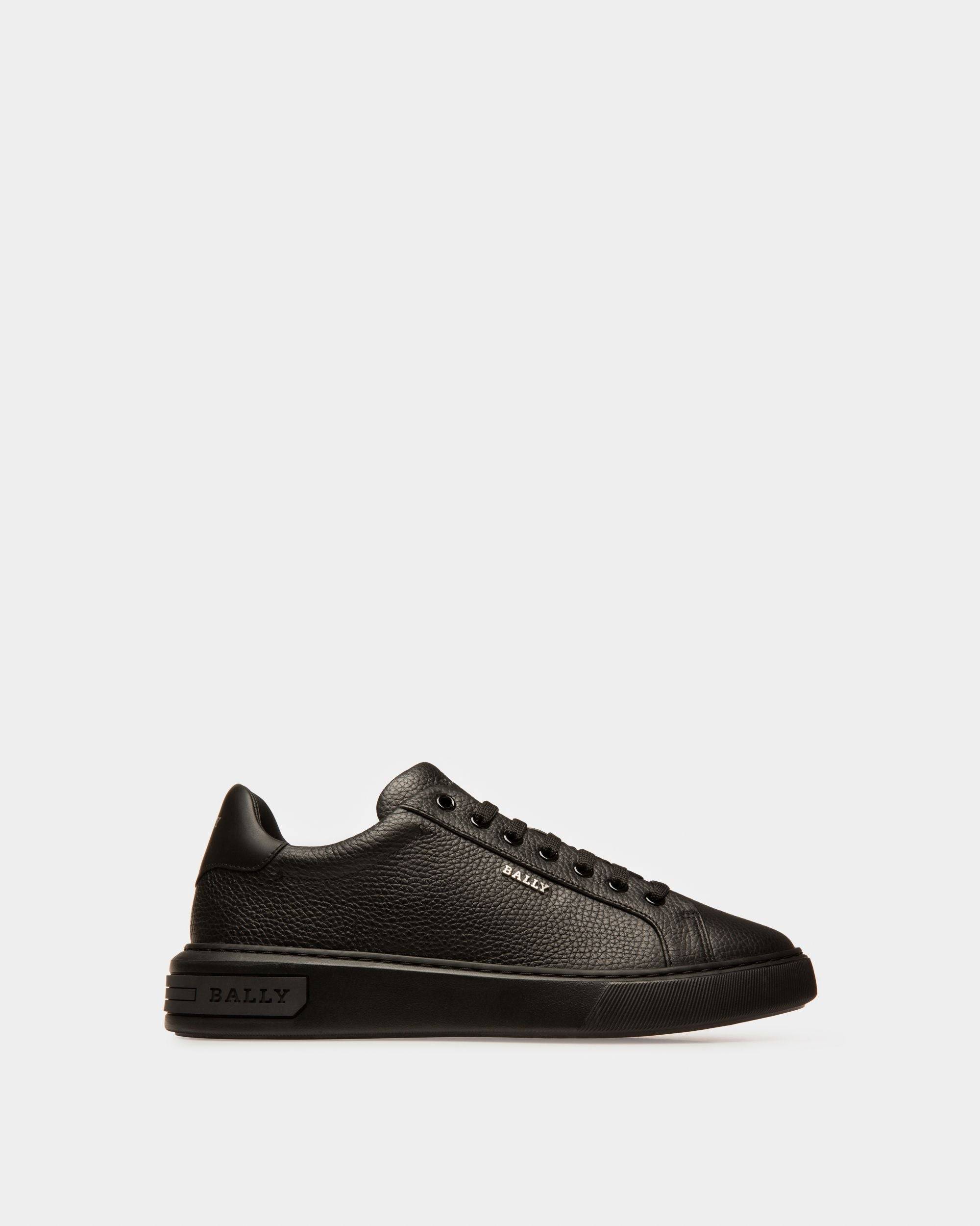 Men s Miky Leather Sneakers In Black Bally