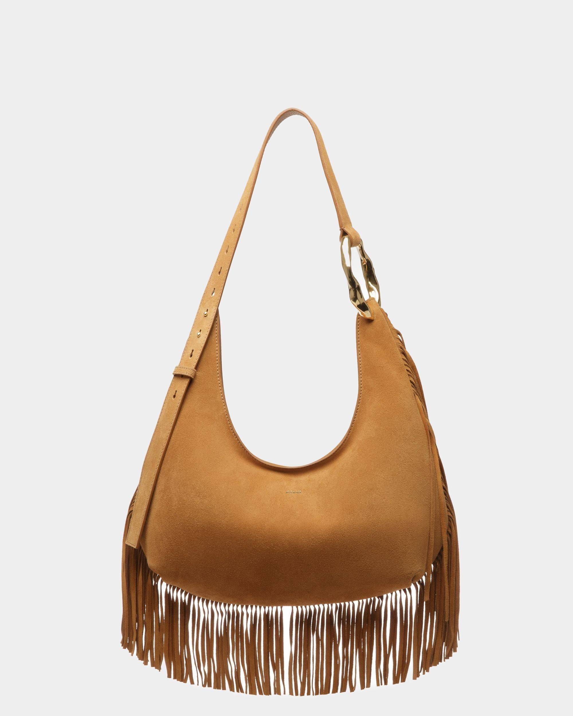 Women s Baroque Hobo Bag In Desert Leather Bally