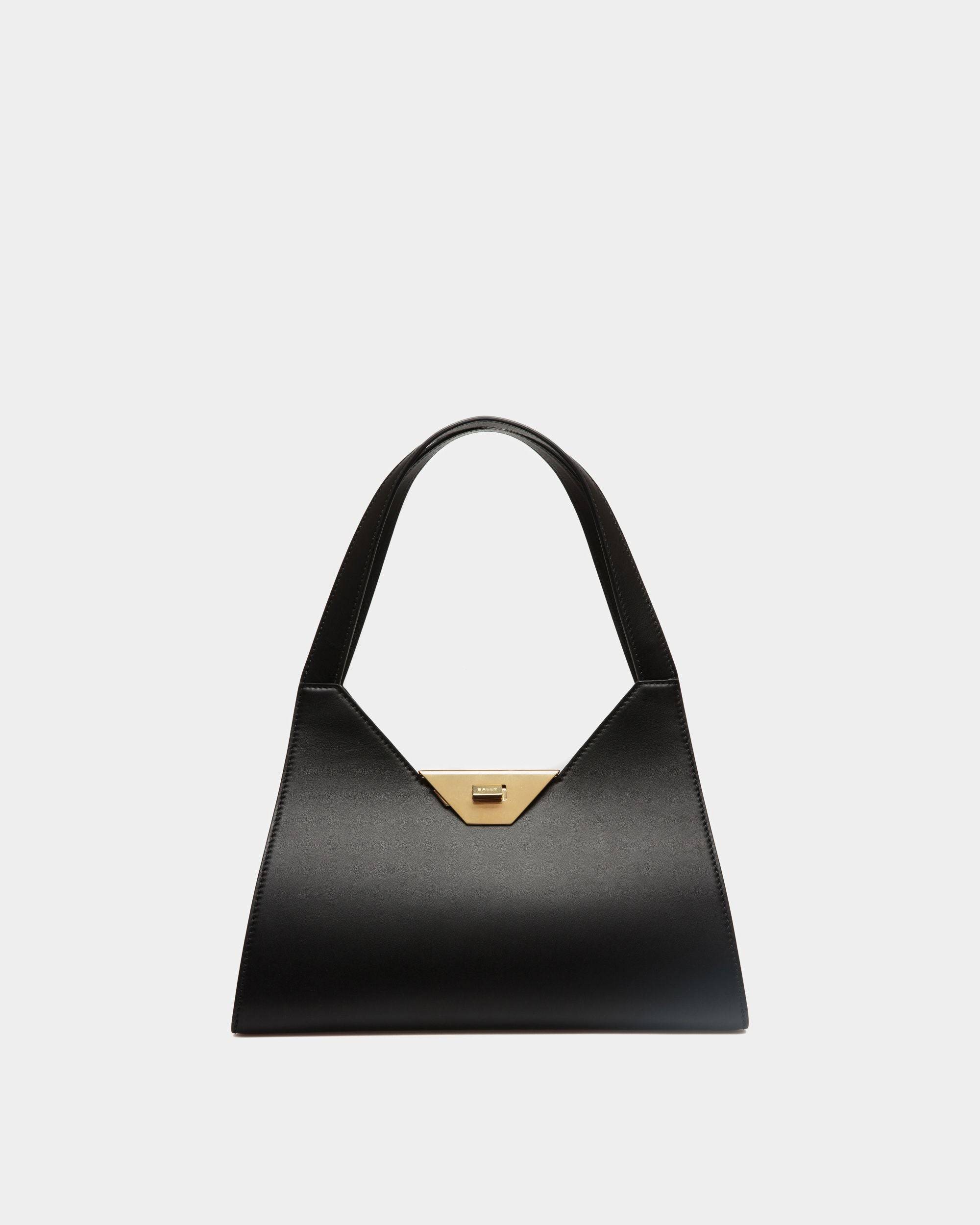 Tilt | Women's Shoulder Bag in Black Leather | Bally | Still Life Front