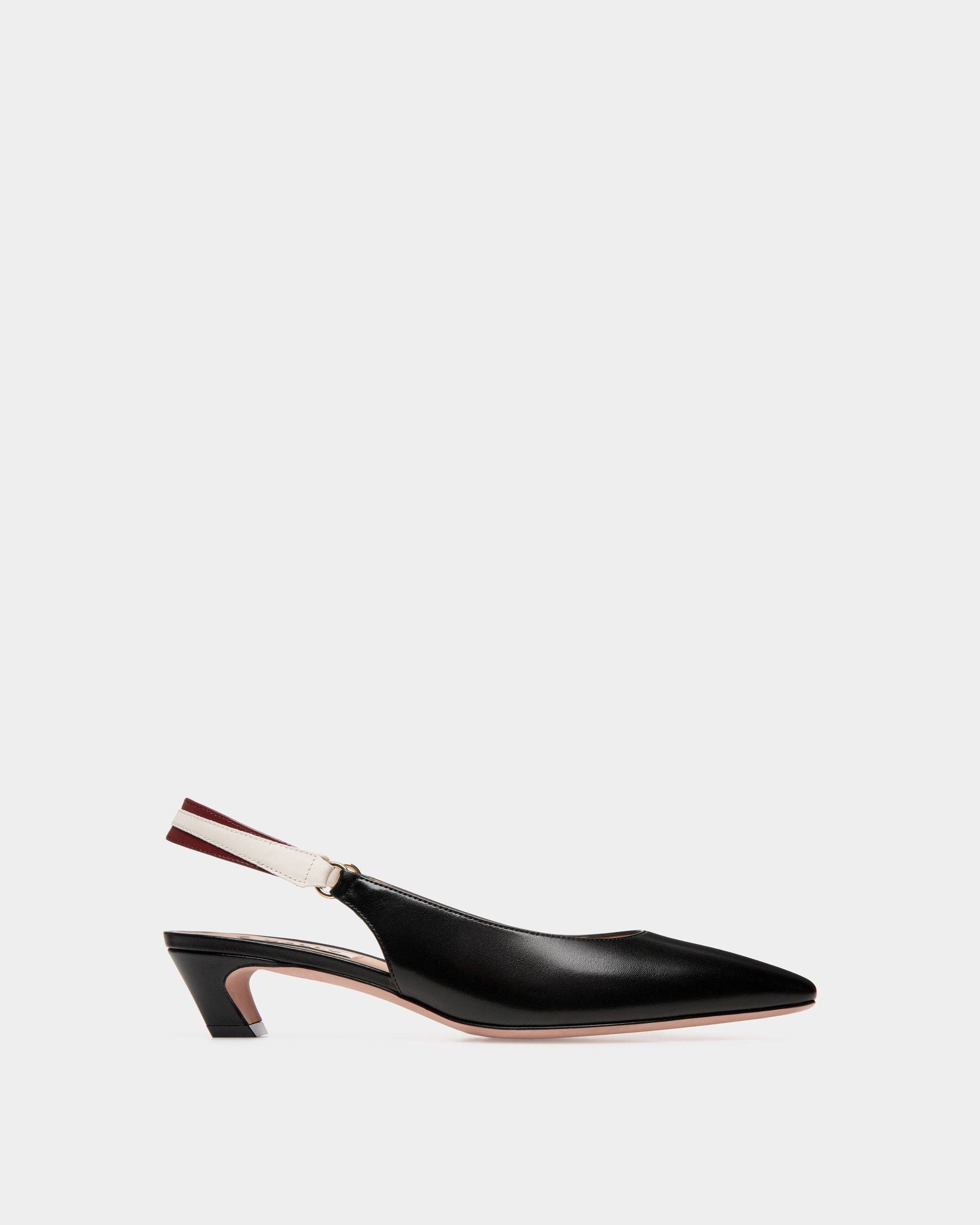 Sylt Slingback Pump In Black Nappa Leather - Women's - Bally - 01