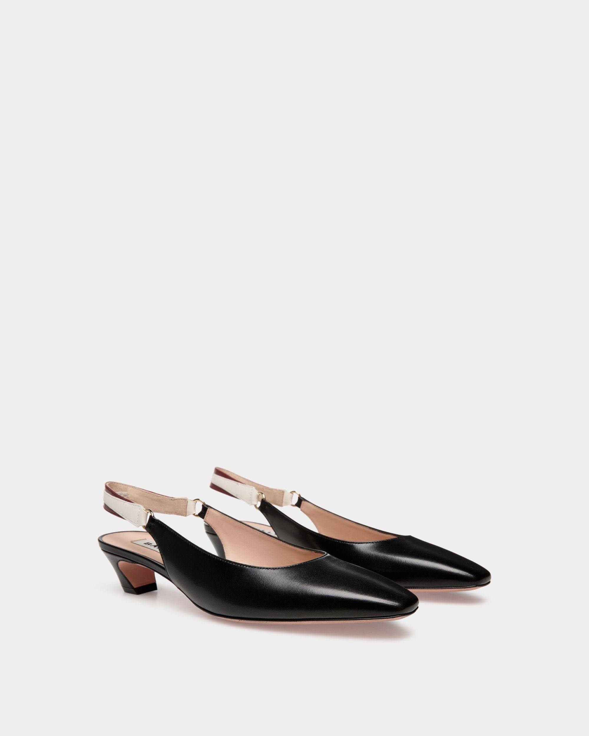 Sylt Slingback Pump In Black Nappa Leather - Women's - Bally - 02