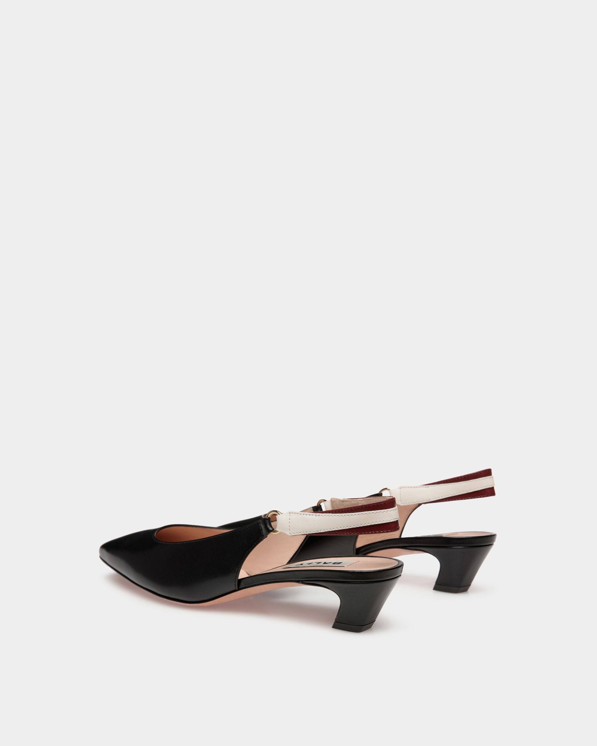 Sylt Slingback Pump In Black Nappa Leather - Women's - Bally - 03