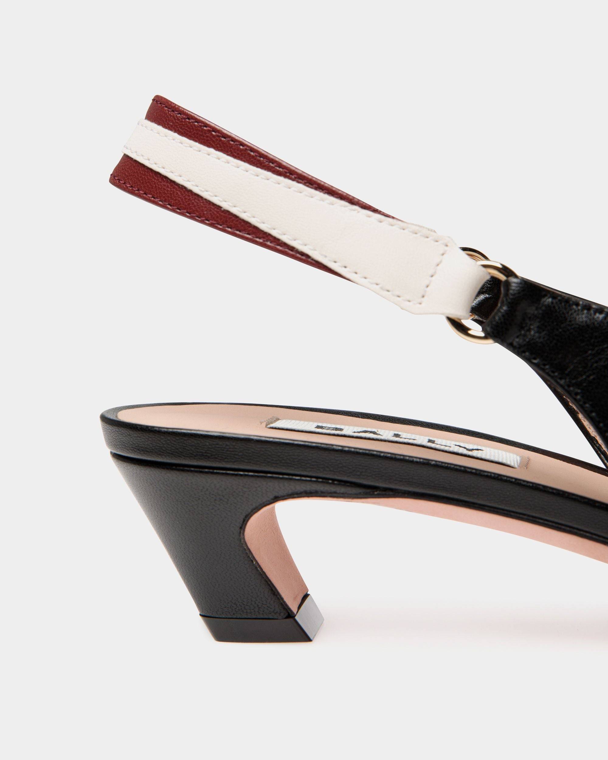 Sylt Slingback Pump In Black Nappa Leather - Women's - Bally - 04
