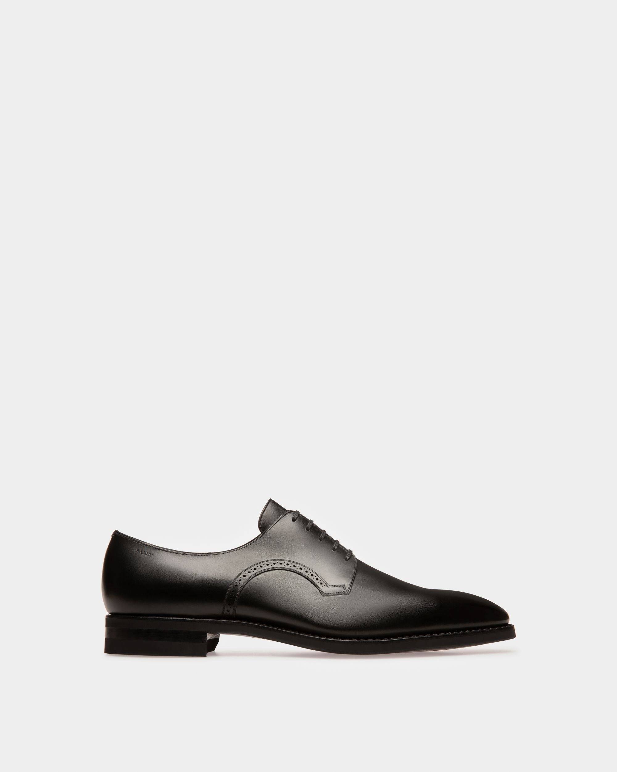 Scrivani Men's Leather Derby Lace-Up Shoe In Black - Herren - Bally