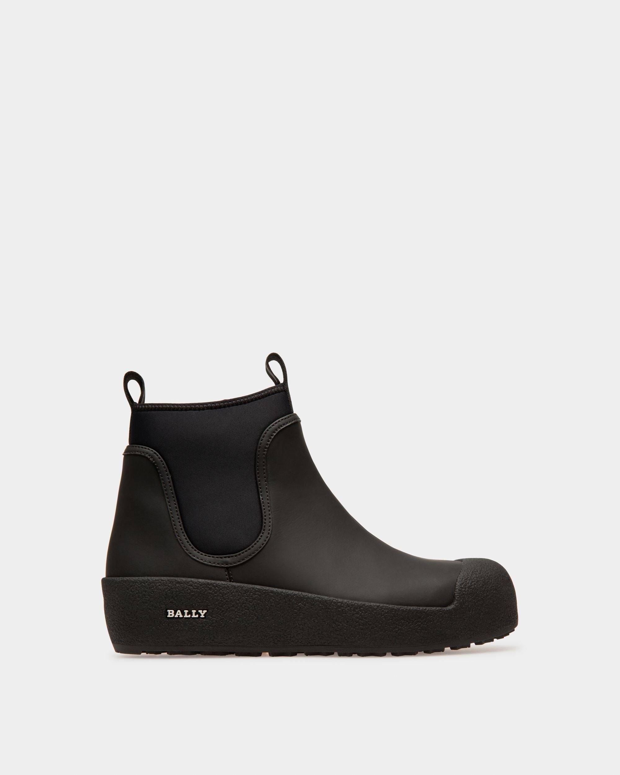 Gadey Leather And Rubber Boots In Black - Women's - Bally