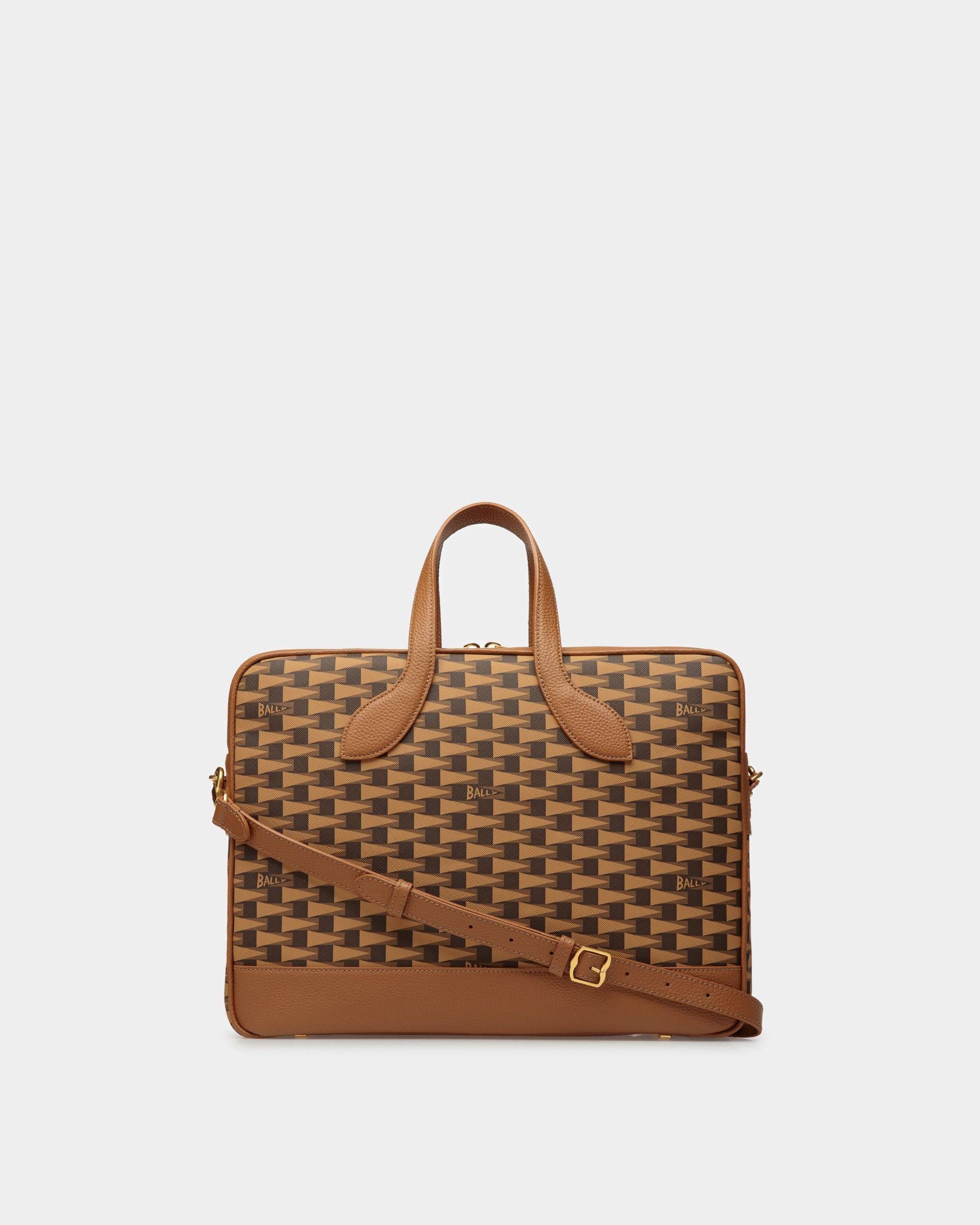 Easy Brief | Men's Business Bag | Desert Leather And TPU | Bally | Still Life Back
