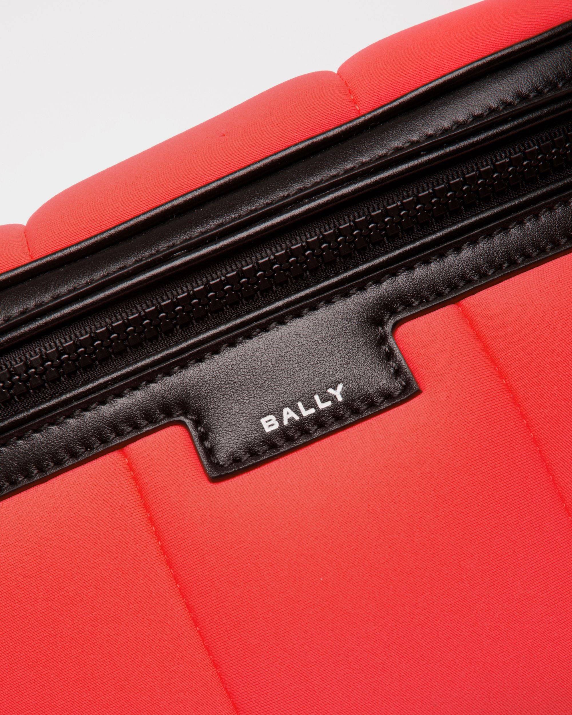 Mountain | Men's Belt Bag in Red Neoprene | Bally | Still Life Detail