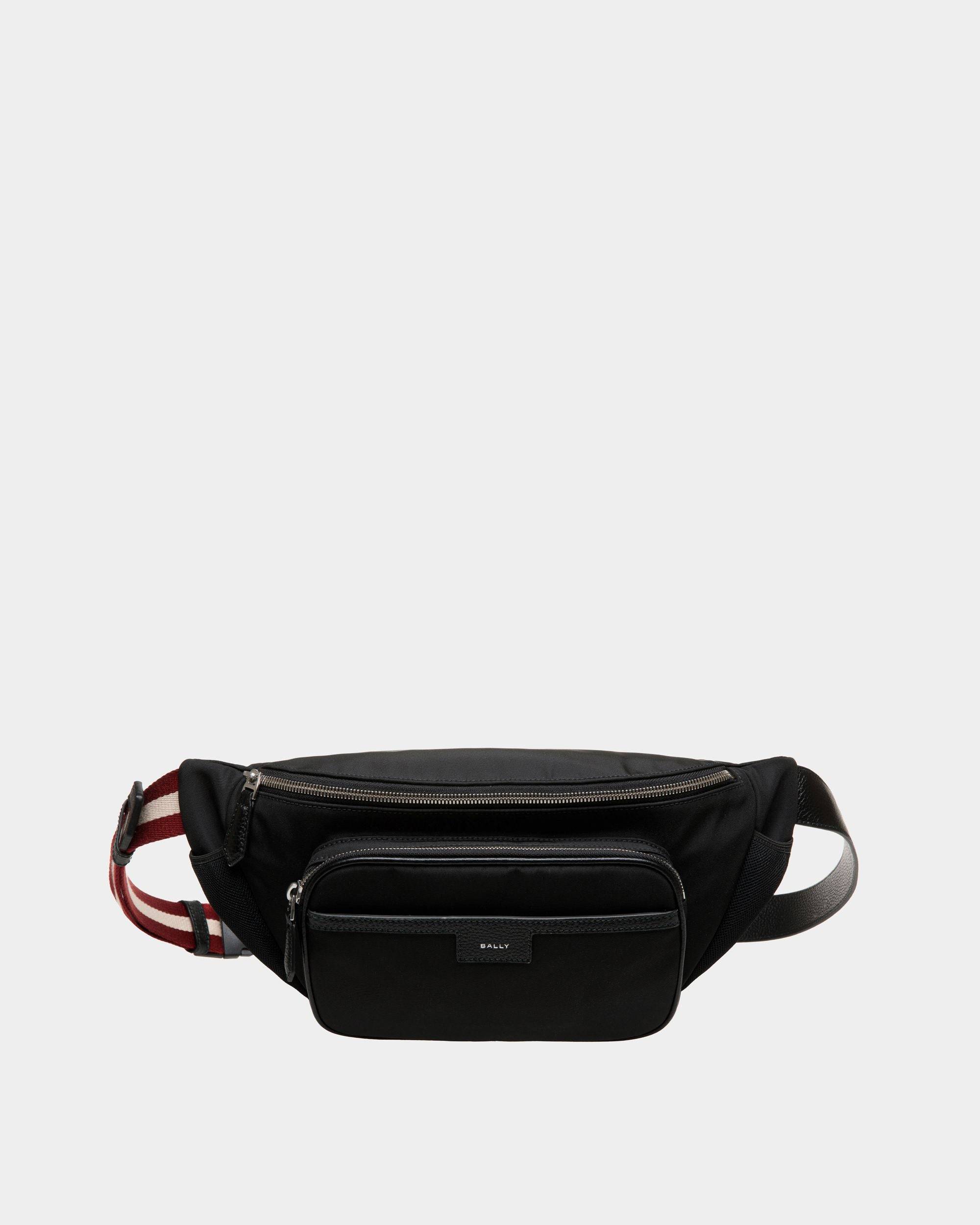 Code | Men's Belt Bag in Black Nylon | Bally | Still Life Front