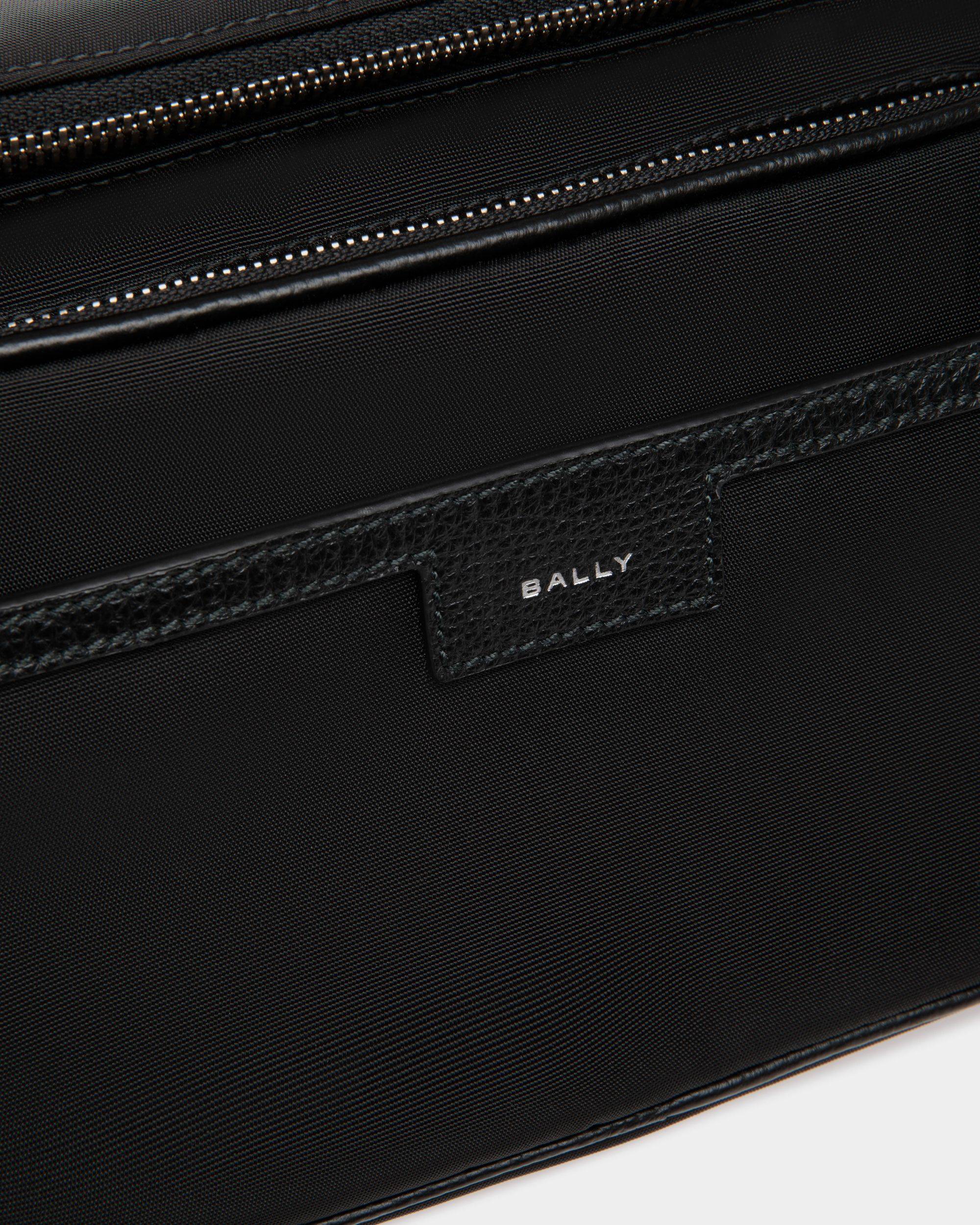 Code | Men's Belt Bag in Black Nylon | Bally | Still Life Detail