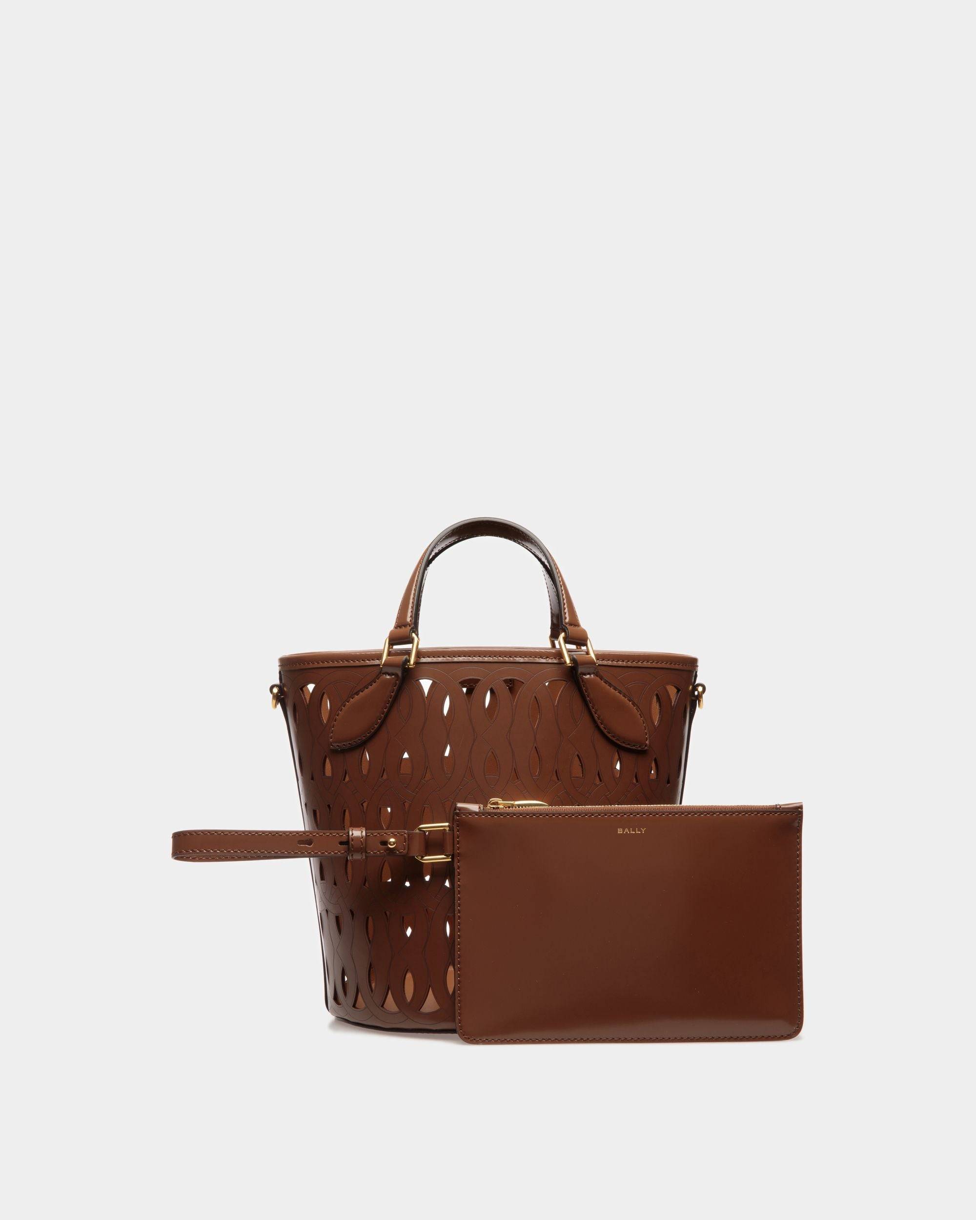 Lago Bucket Bag In Brown Leather - Bally