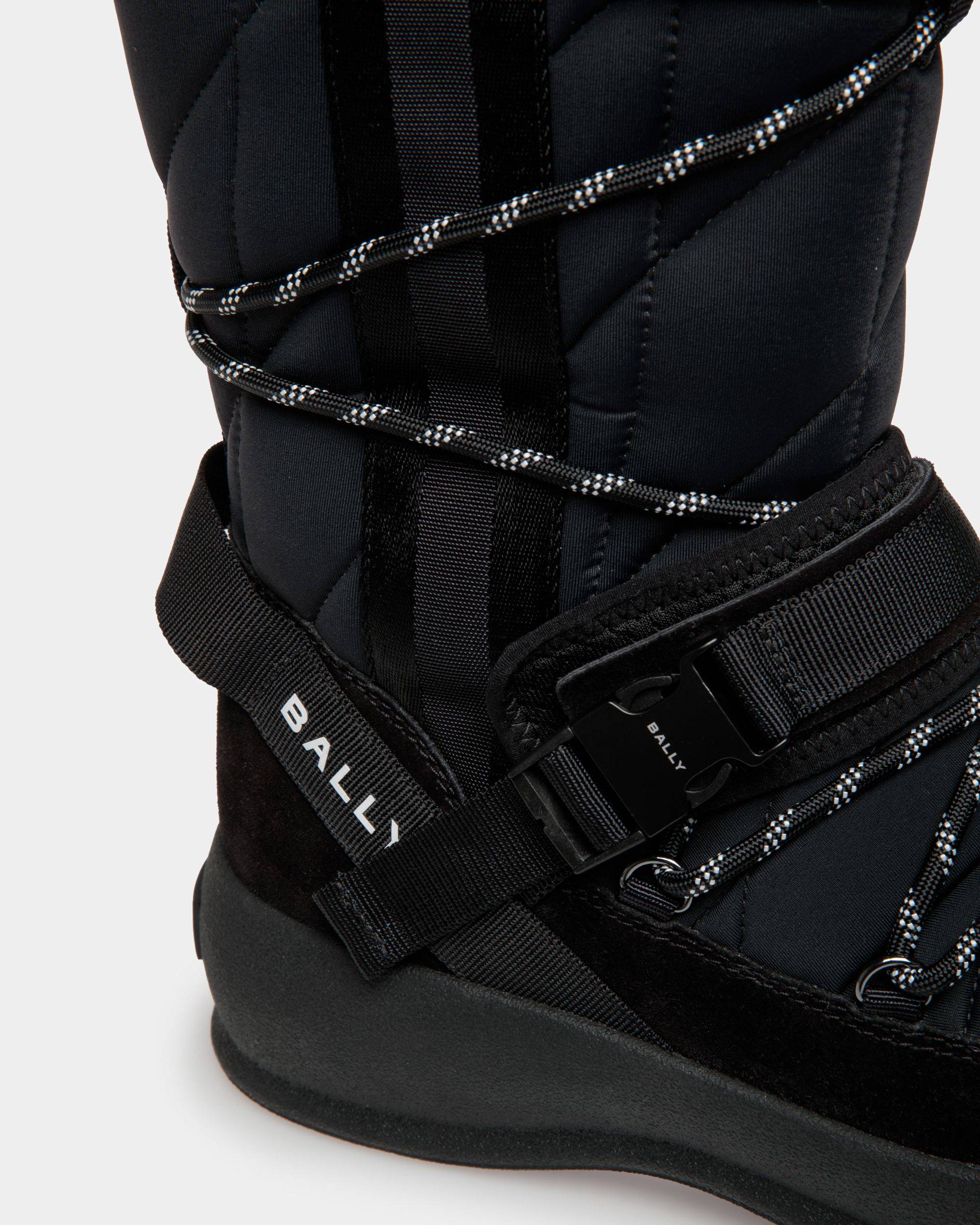 Frei | Women's Boot in Black Nylon | Bally | Still Life Detail
