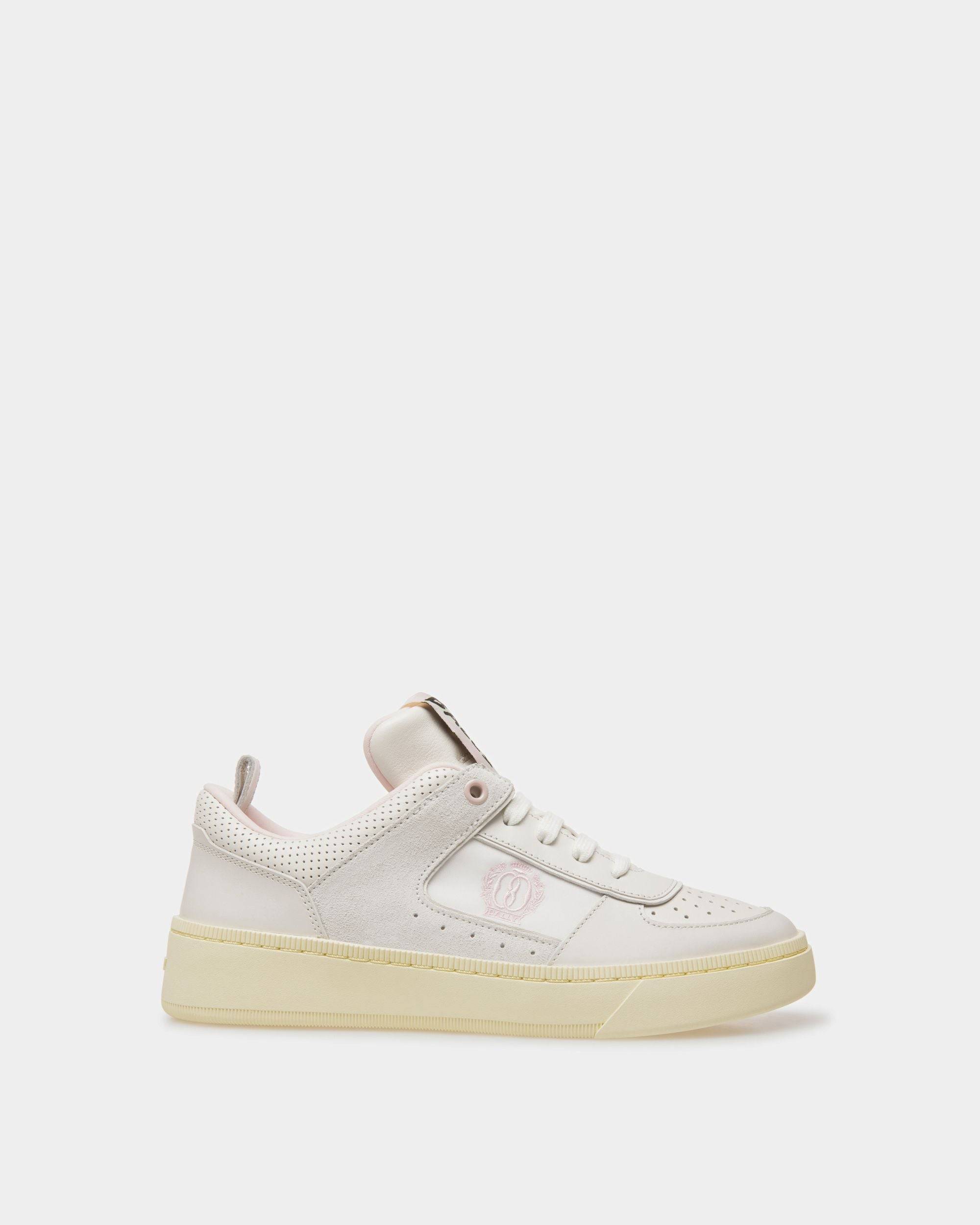 Women's Raise Sneakers In White And Pink Leather | Bally | Still Life Side