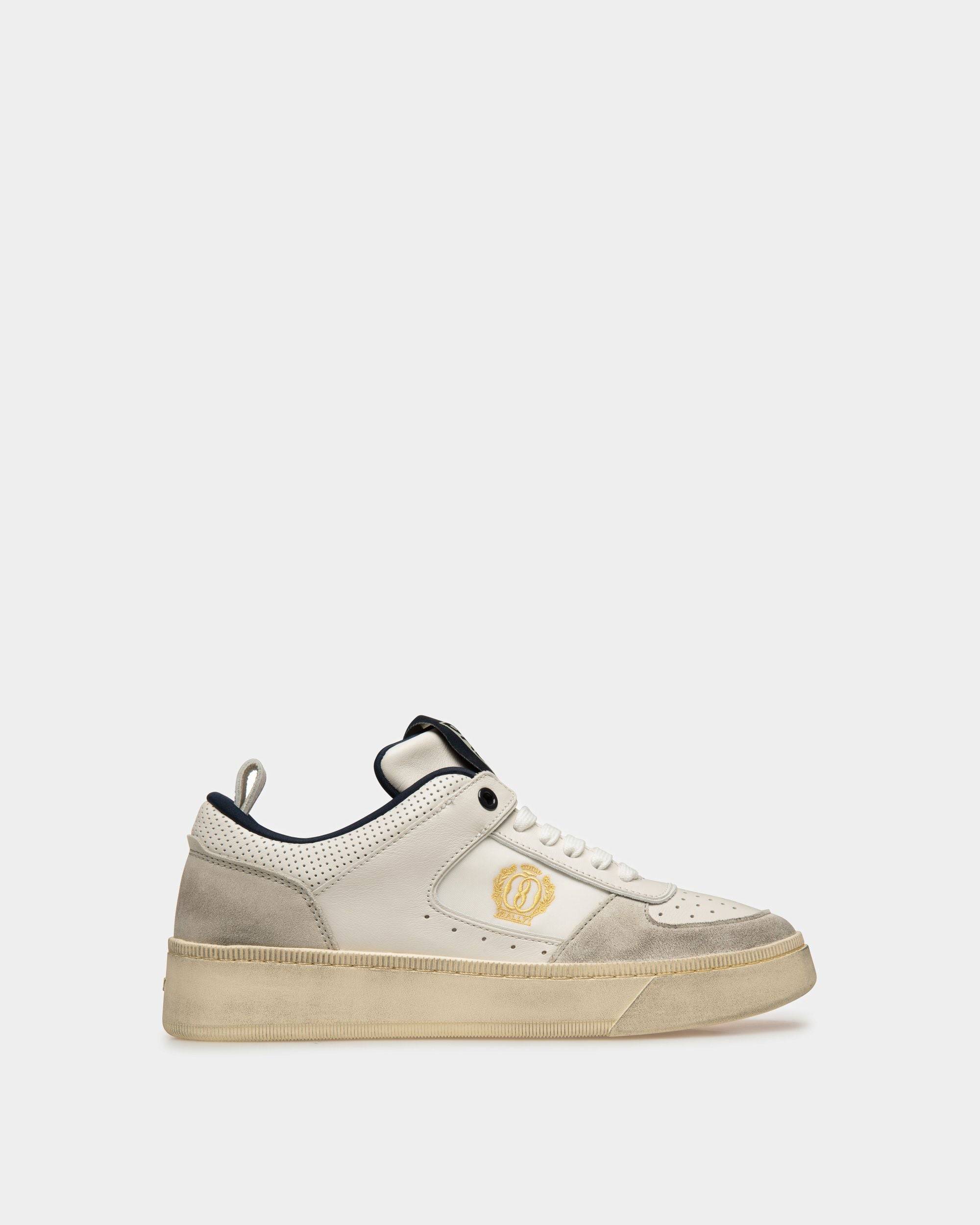 Riweira | Women's Sneakers | Dusty White And Midnight Leather | Bally | Still Life Side