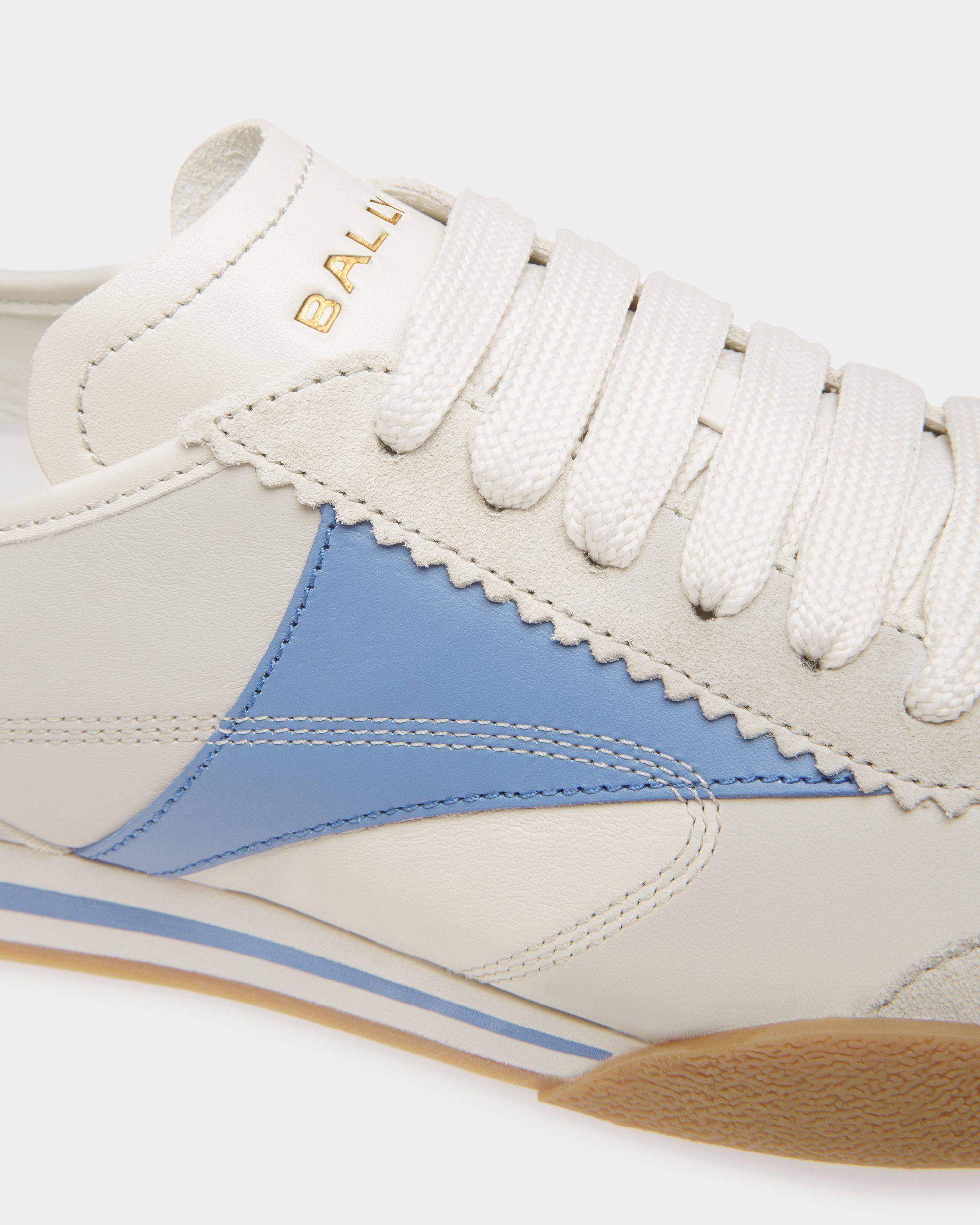 Sonney | Women's Sneakers | Dusty White And Black Leather | Bally | Still Life Detail