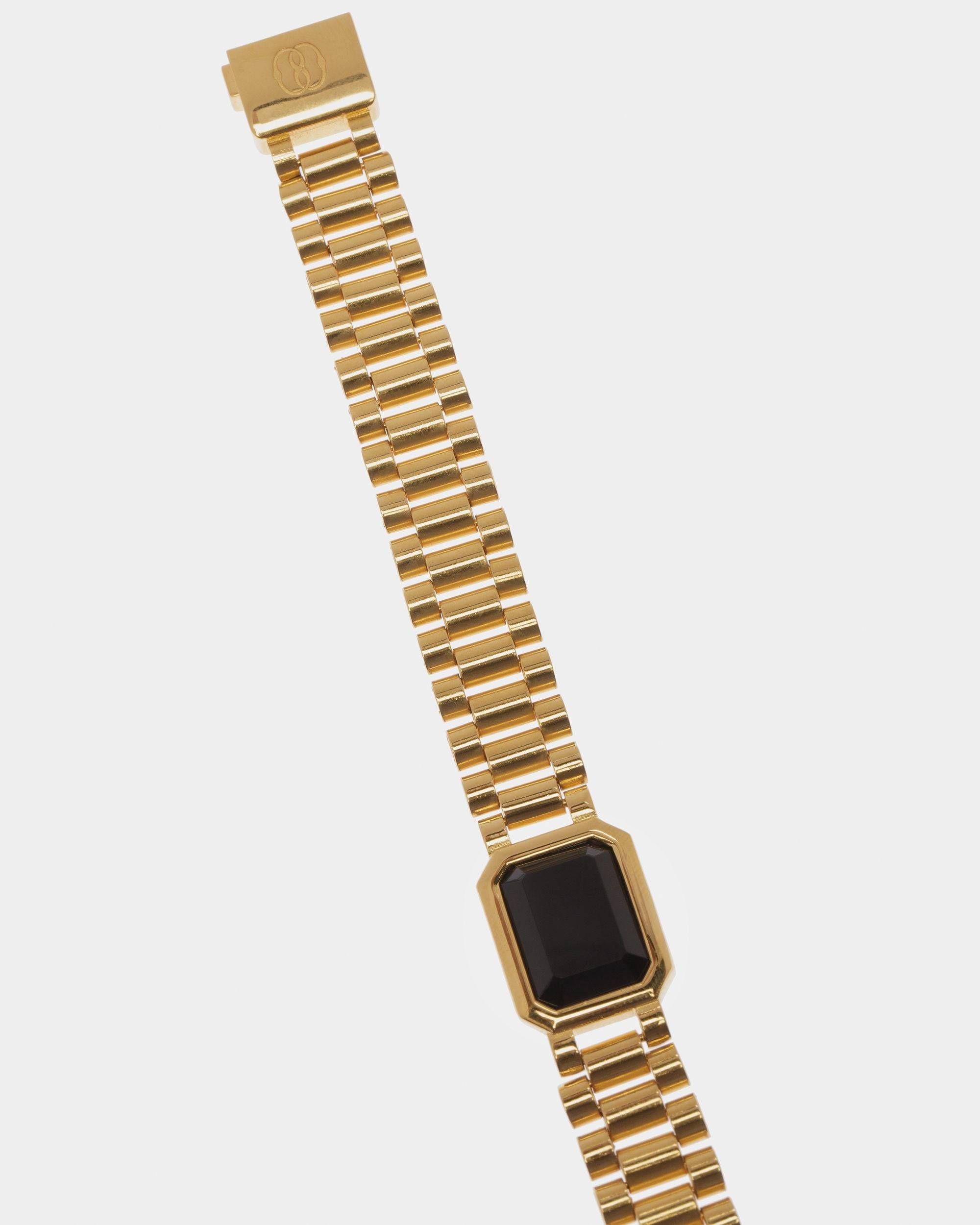 Zweireihiges Wickelarmband Aen Schwarzem Onyx - Bally - 03