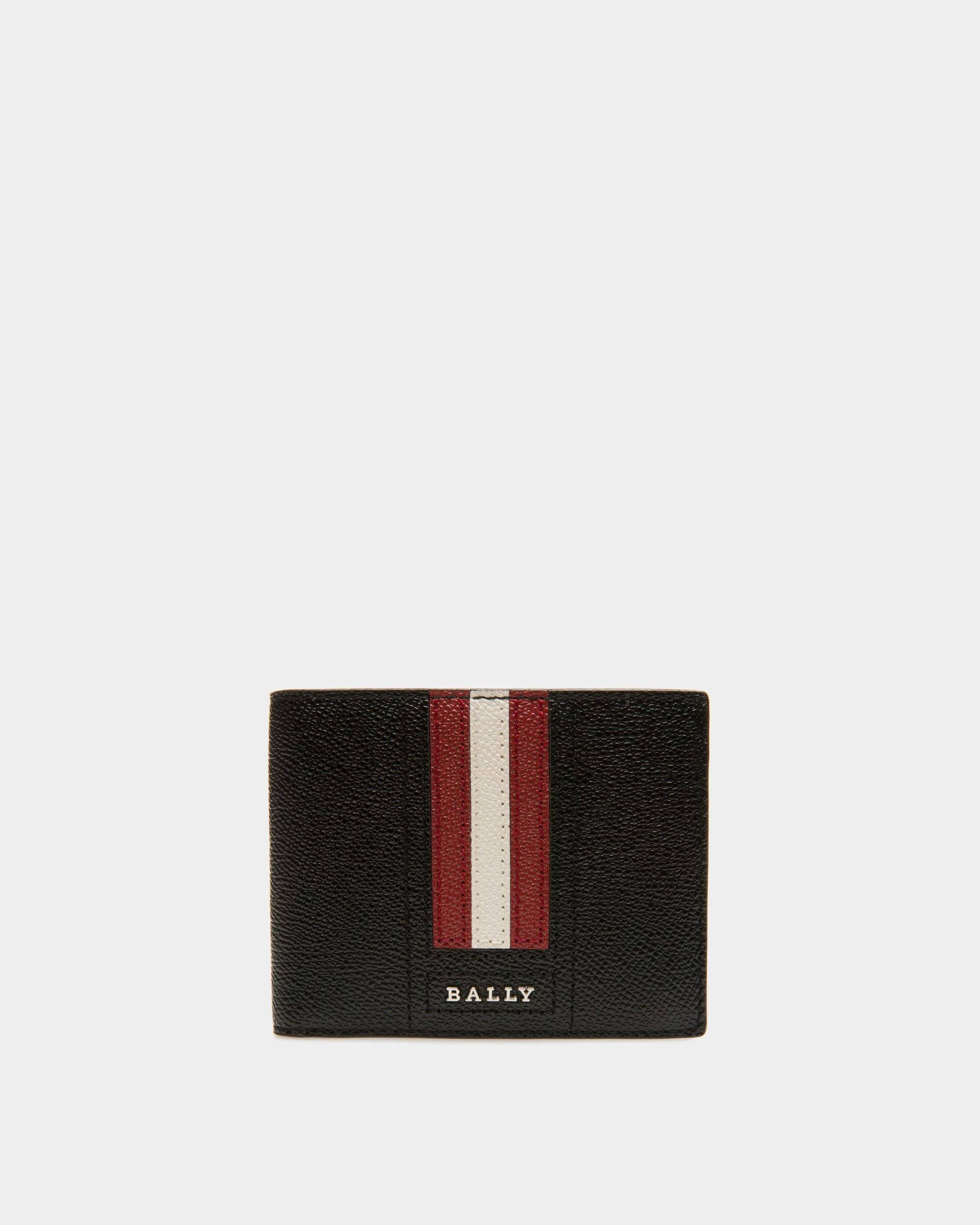 Men's Trasai Leather Wallet In Black | Bally | Still Life Front