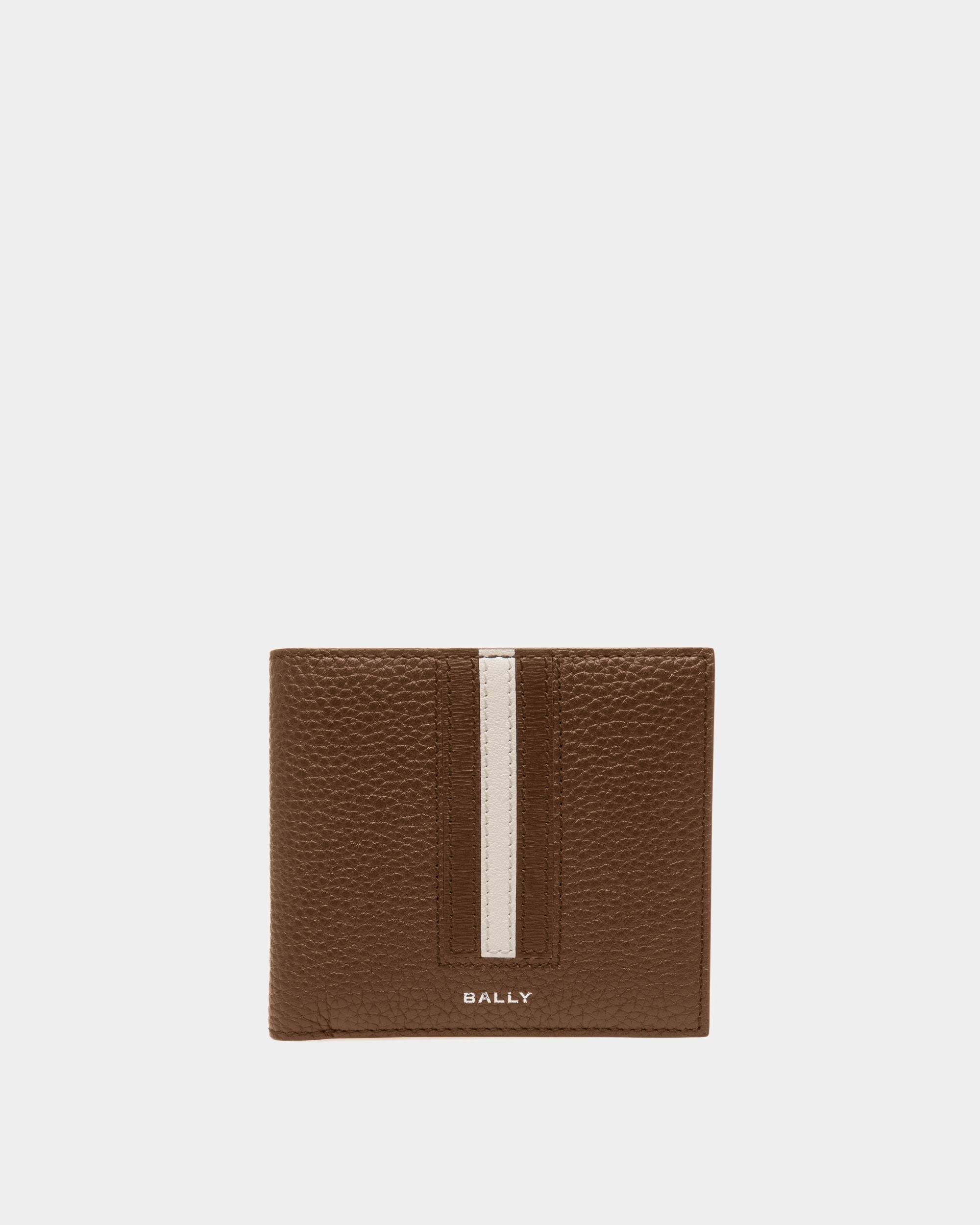 Men's Ribbon Wallet In Brown Leather | Bally | Still Life Front