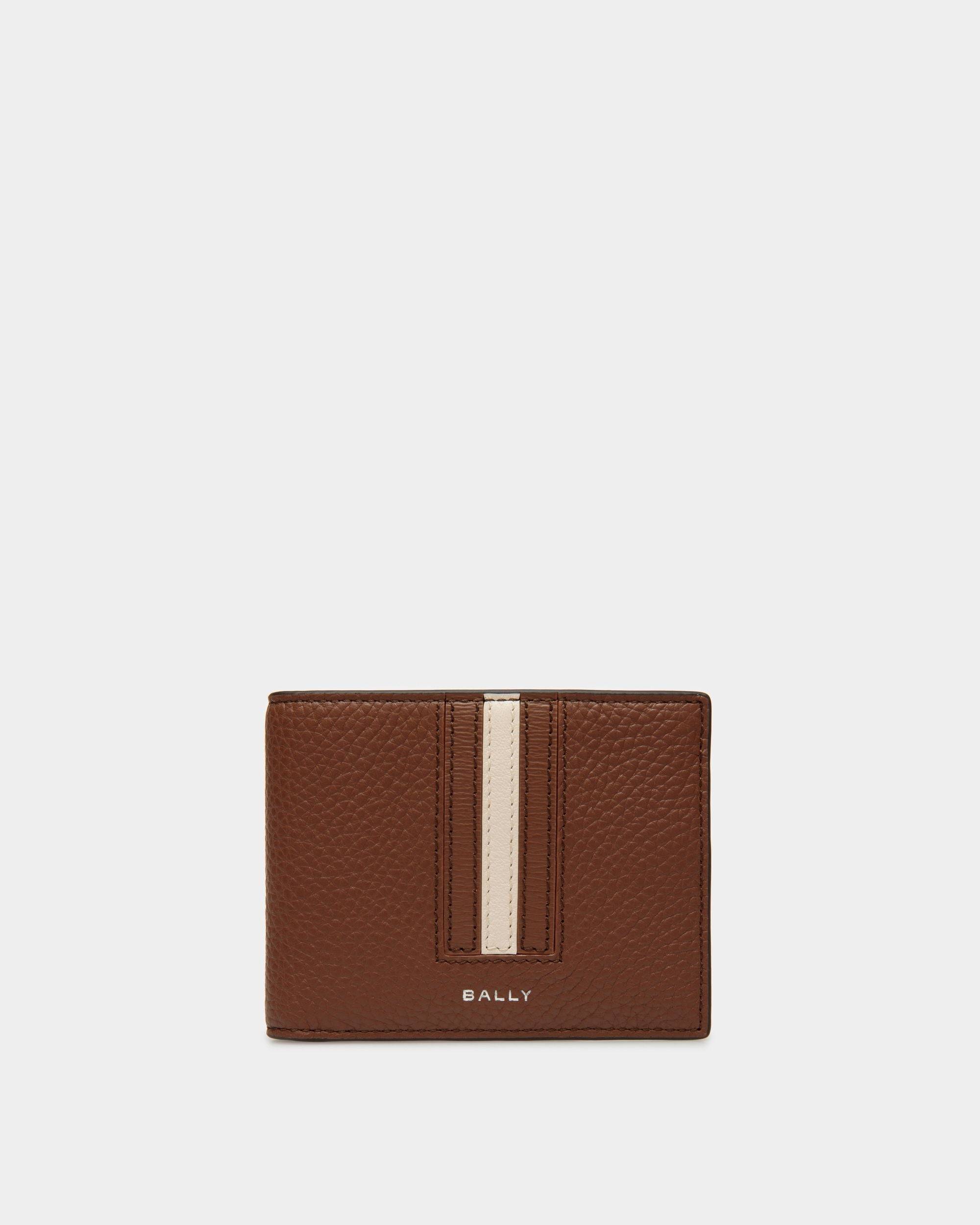 Men's Ribbon Wallet In Brown Leather | Bally | Still Life Front