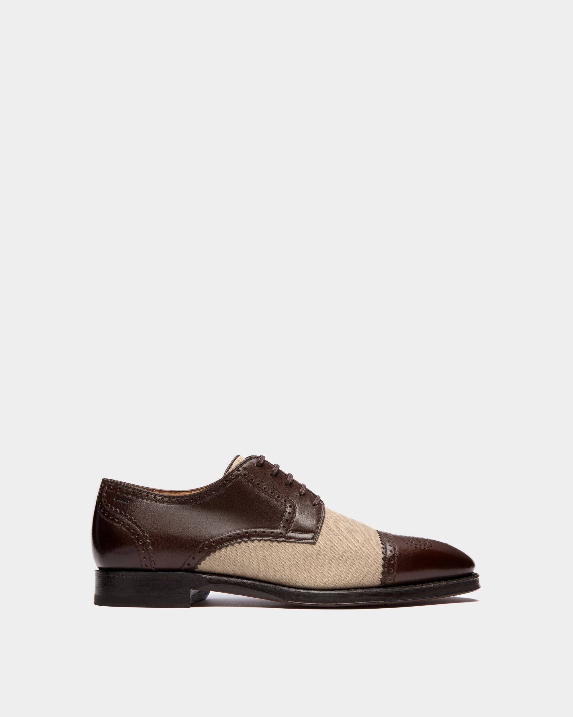 Men's Scribe Derby in Leather and Fabric | Bally | Still Life Side