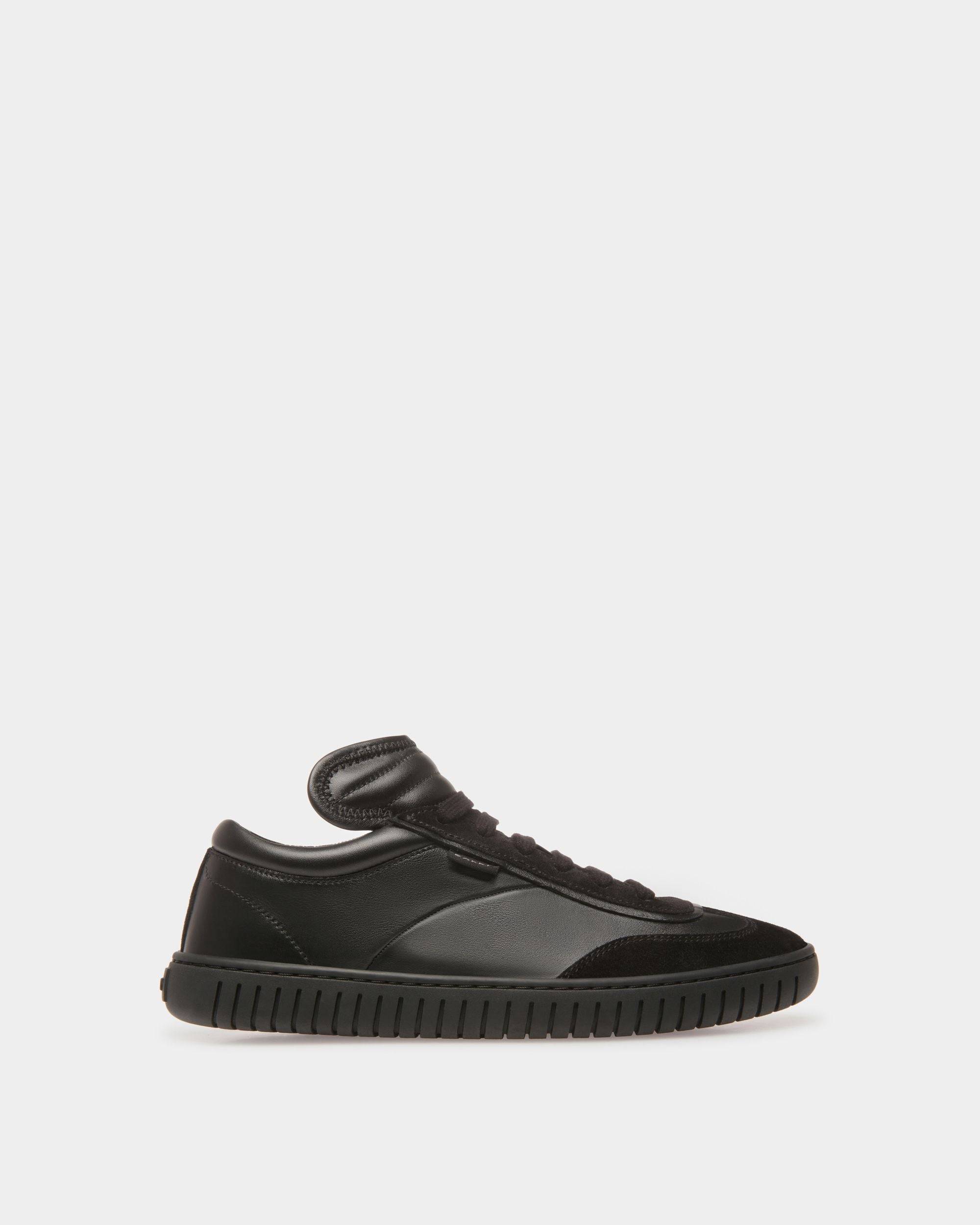 Women's Player Sneakers In Black Leather | Bally | Still Life Side