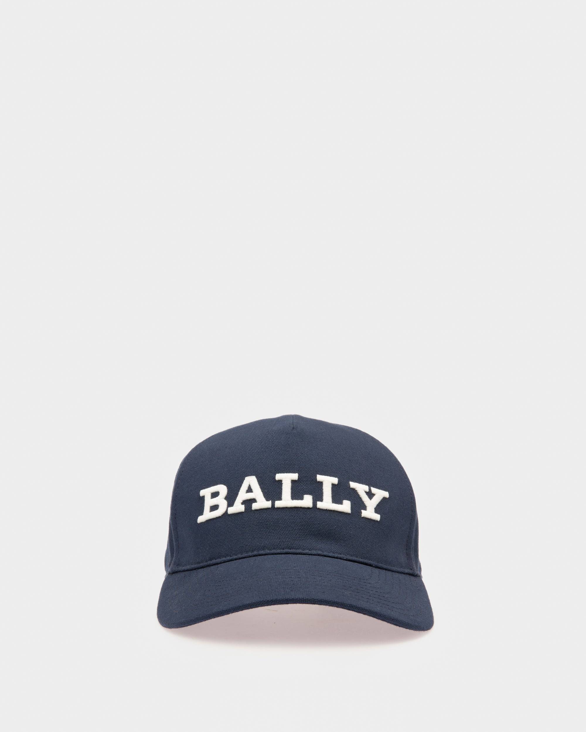 Chapeau En Coton Bleu Marine          - Bally - 01