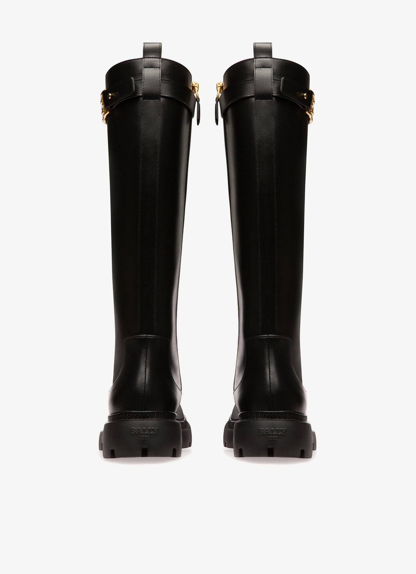 Gaila Bottes En Cuir Noir - Bally - 04